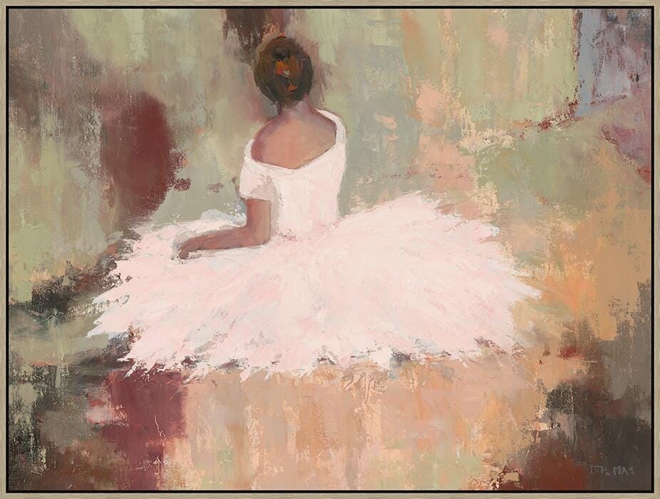 Giclee Seated Ballerina Wall Art, , large