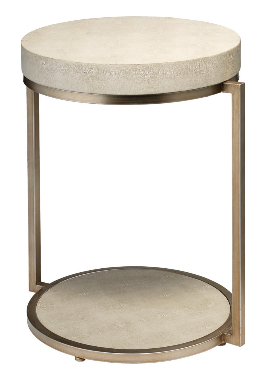 Relaxed Elegance Elle Side Table, White, large
