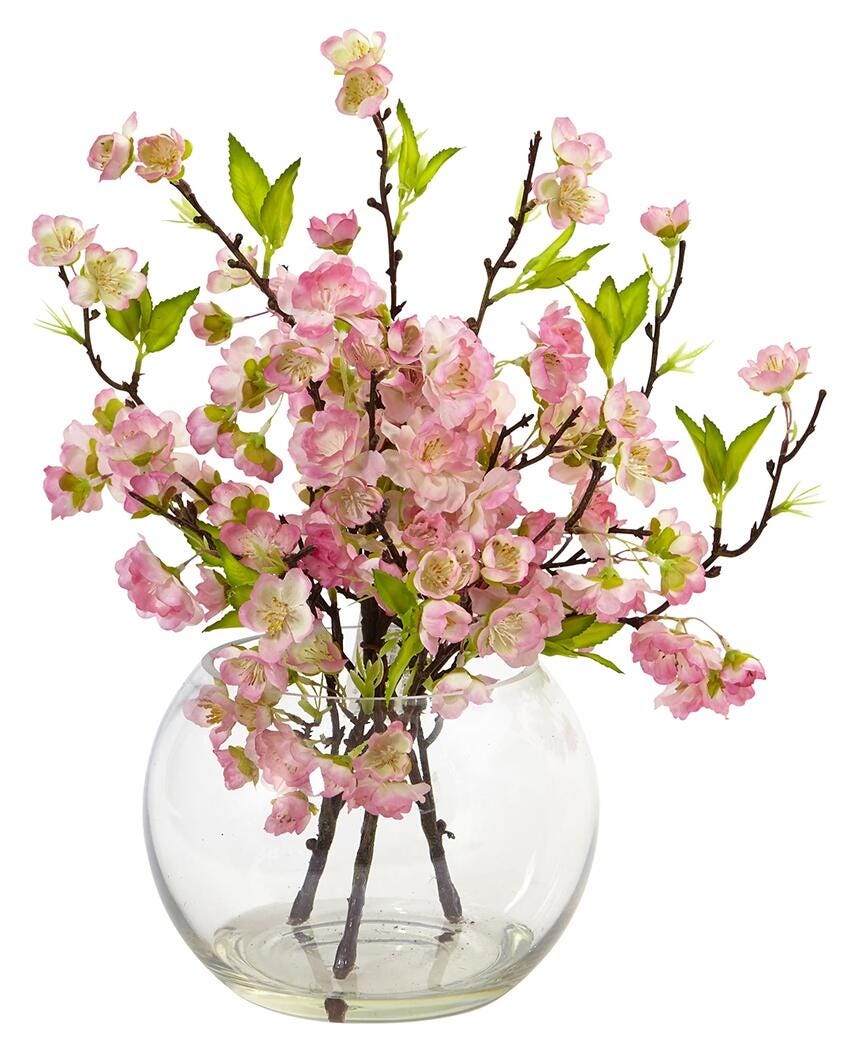 Home Accents Cherry Blossom in Large Vase, , large