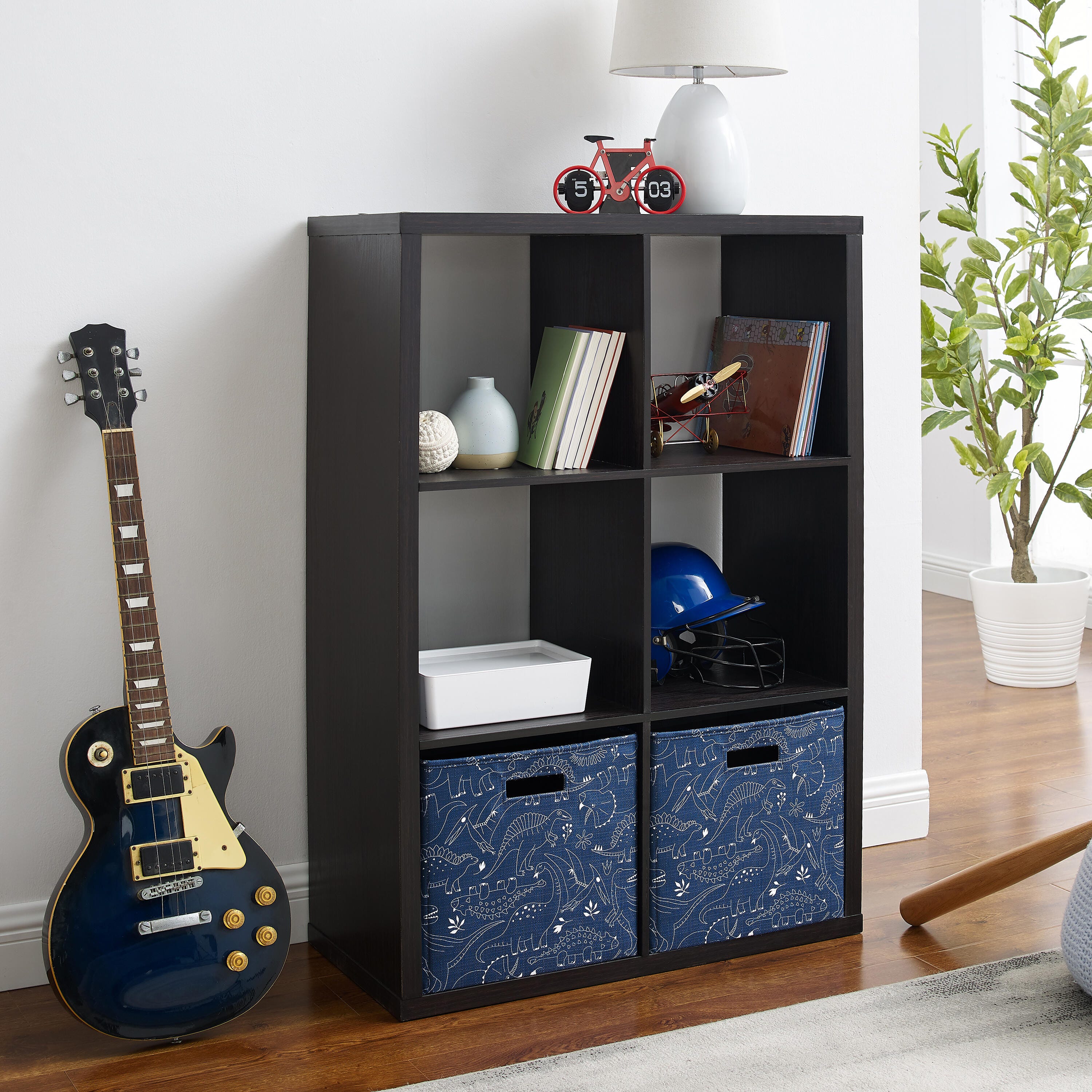 Linon Gwen Storage Shelf, Espresso, rollover