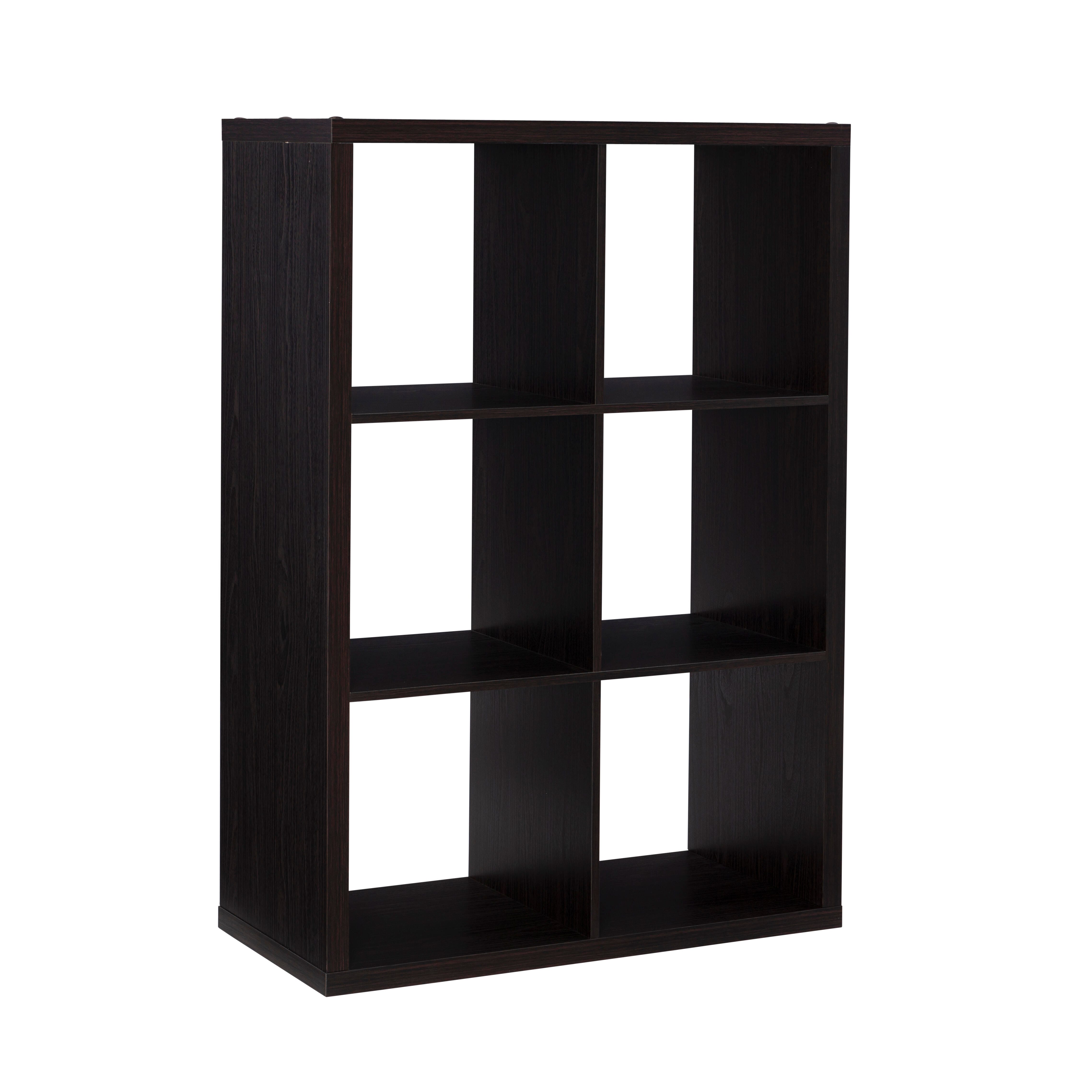 Linon Gwen Storage Shelf, Espresso, large