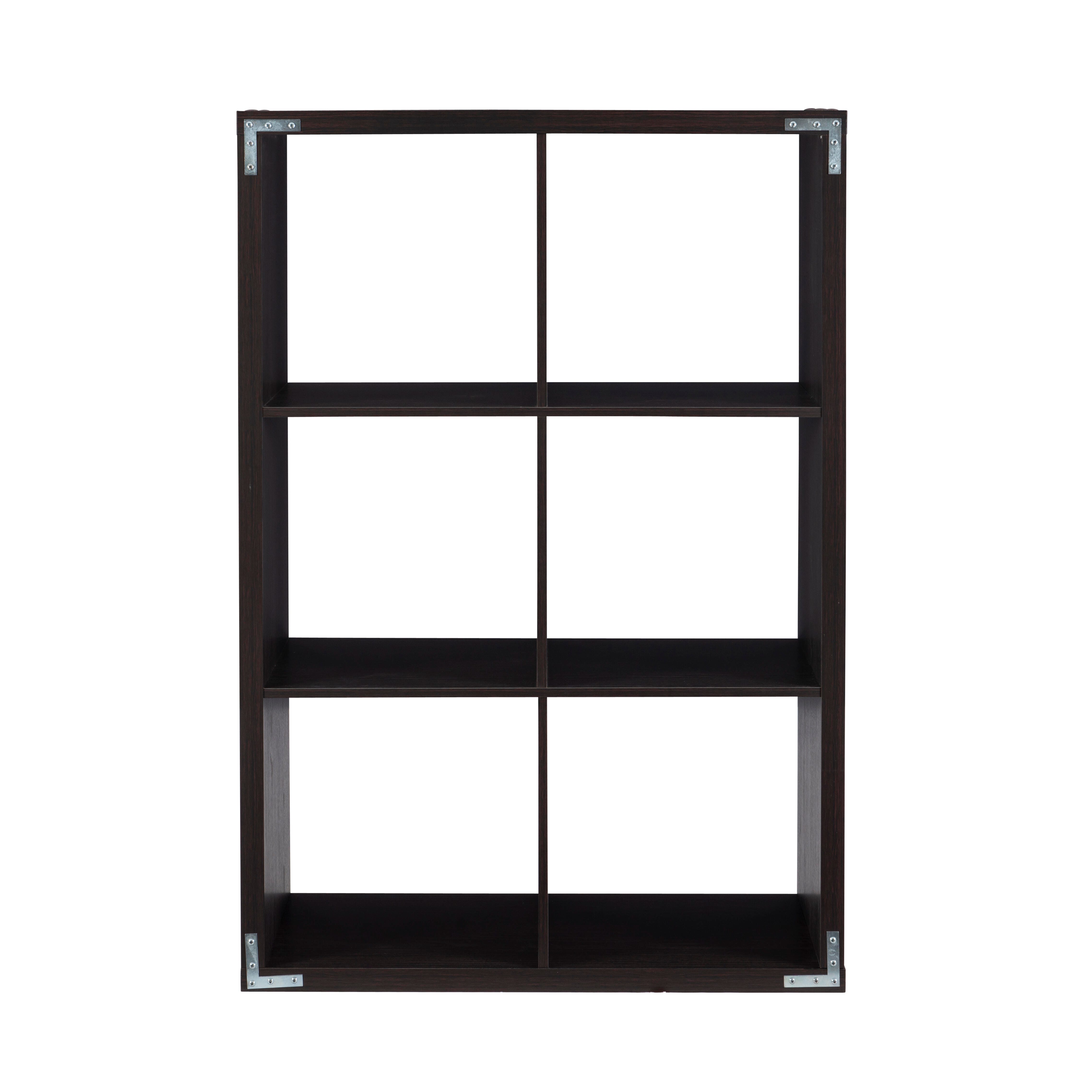 Linon Gwen Gwen Storage Shelf, Espresso, large