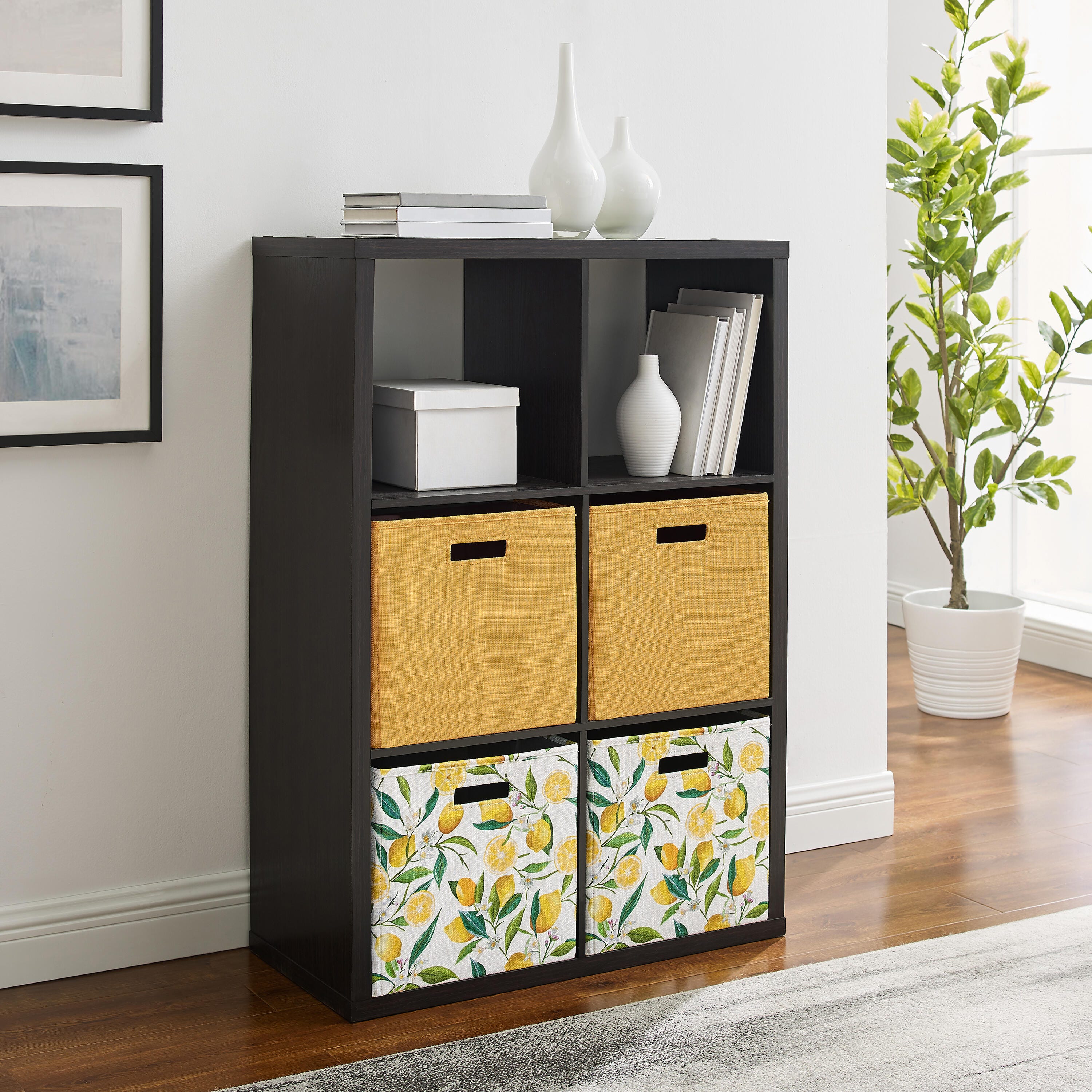 Linon Gwen Gwen Storage Shelf, Espresso, large