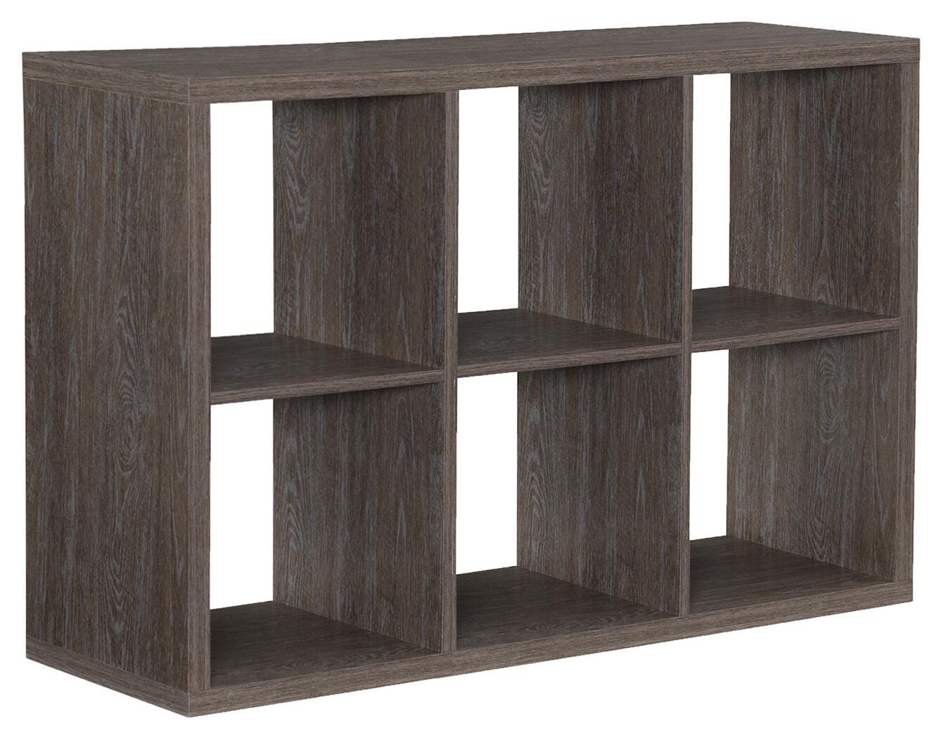 Linon Gwen Storage Shelf, Gray, large