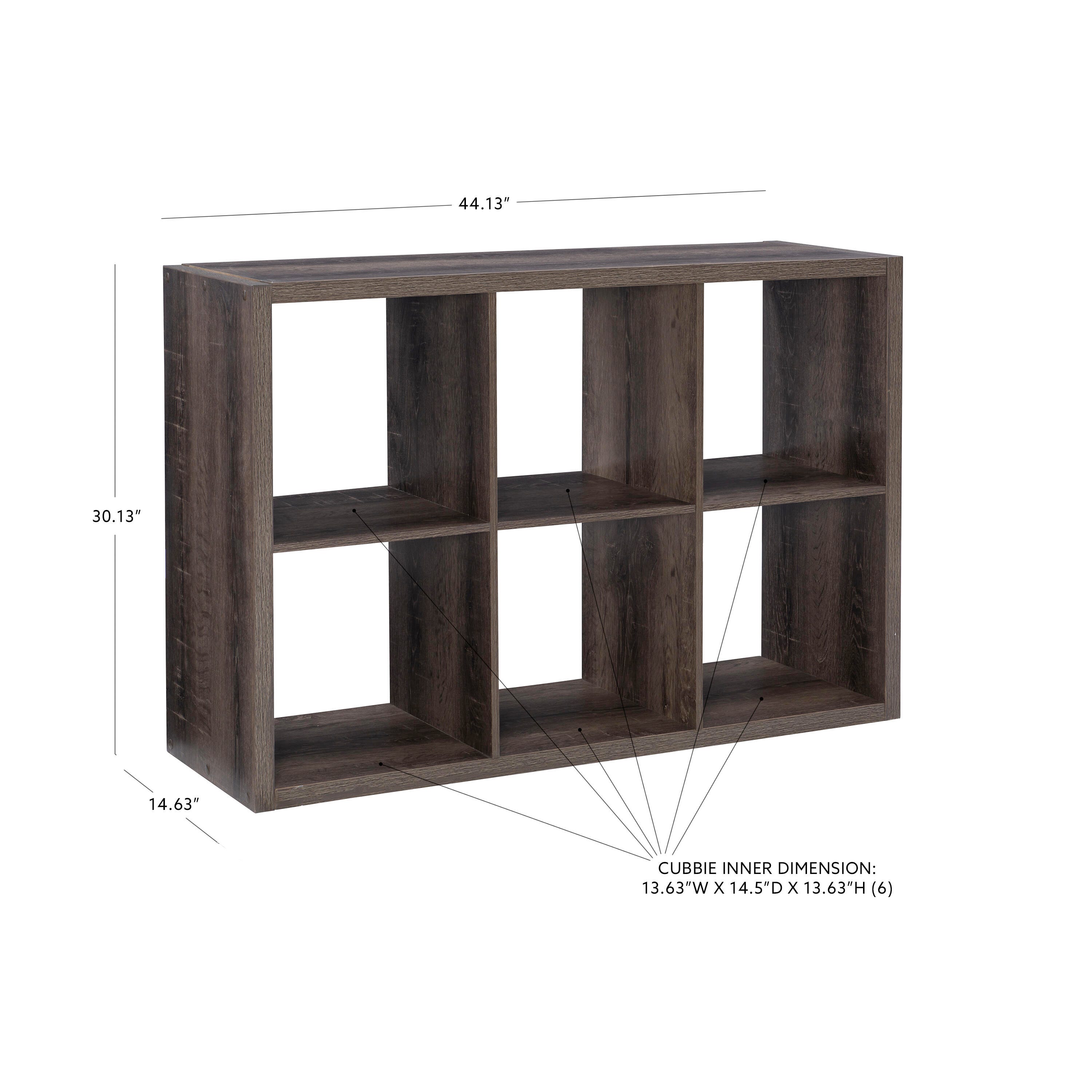 Linon Gwen Gwen Storage Shelf, Gray, large