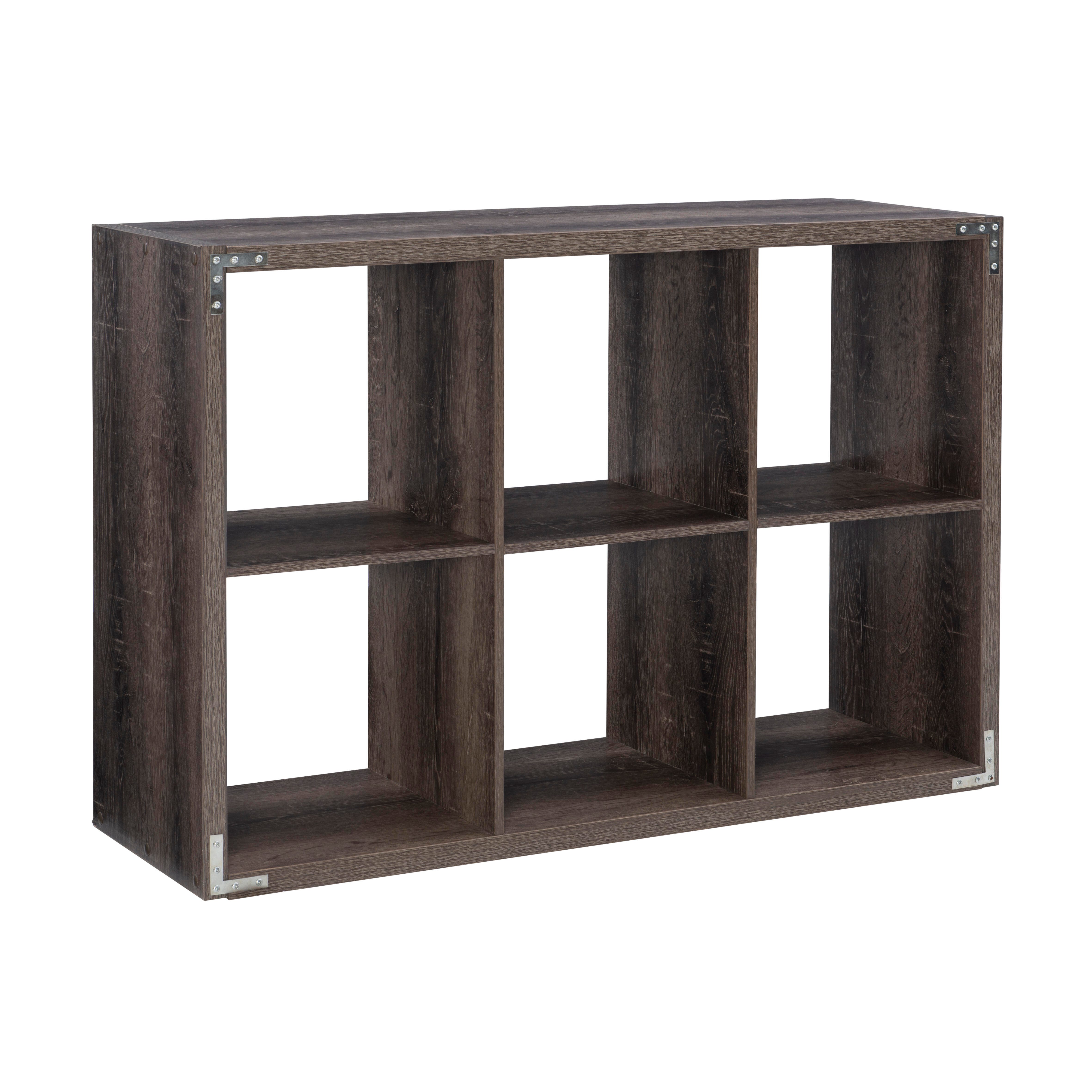 Linon Gwen Gwen Storage Shelf, Gray, large