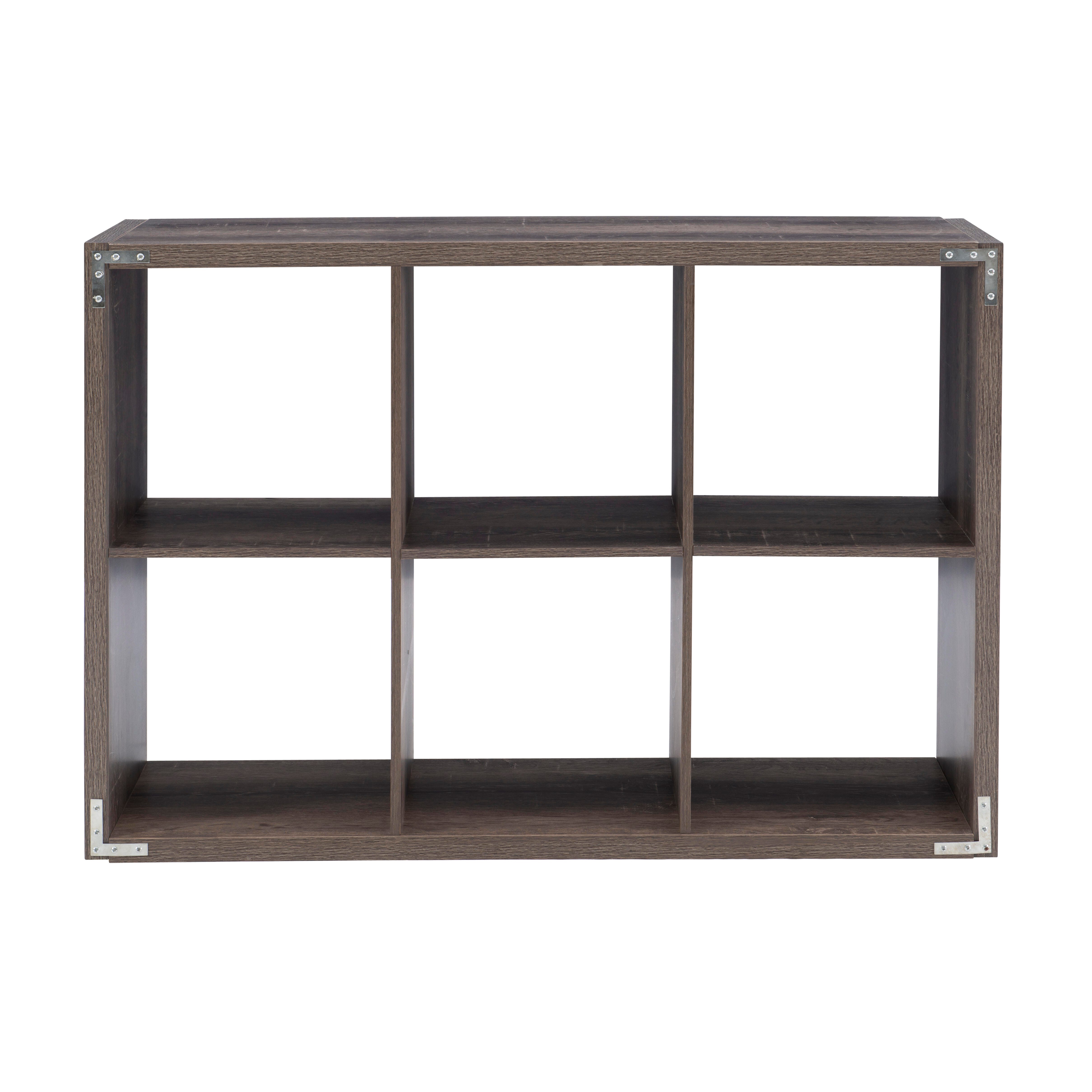 Linon Gwen Gwen Storage Shelf, Gray, large