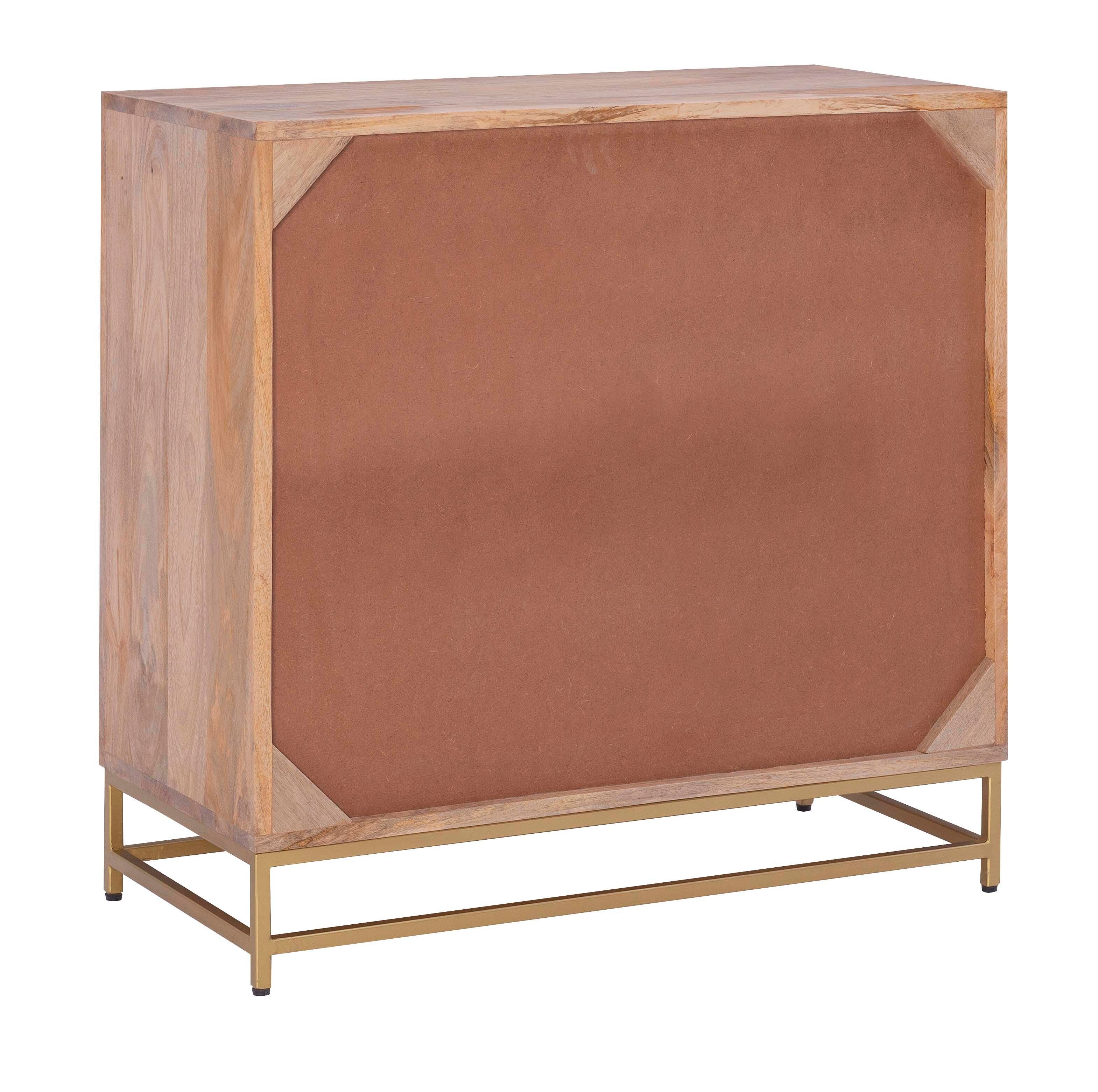 Linon Jones 3 Drawer Cabinet, Natural, large