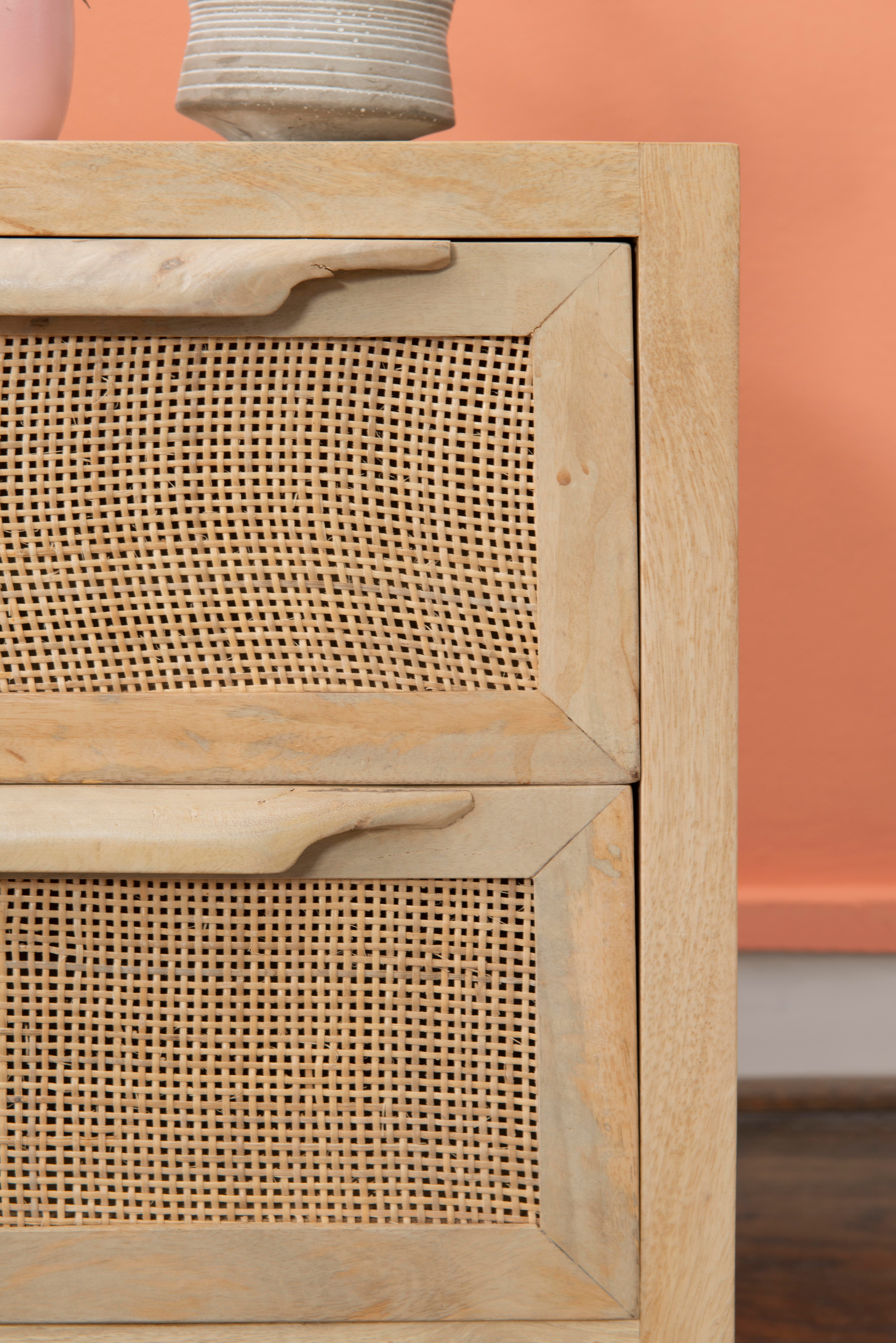 Linon Jones Jones 2 Drawer Cabinet, Natural, large