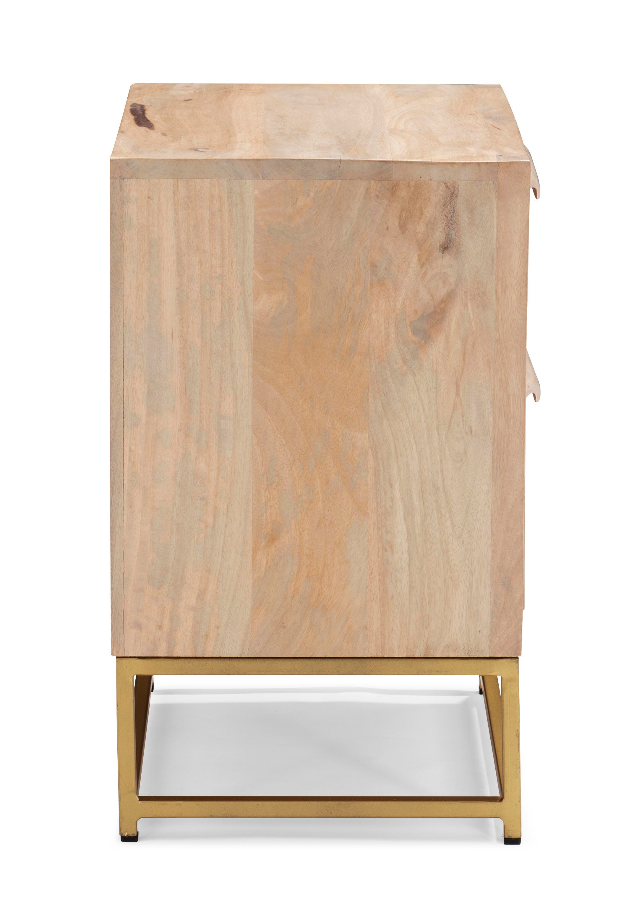 Linon Jones Jones 2 Drawer Cabinet, Natural, large