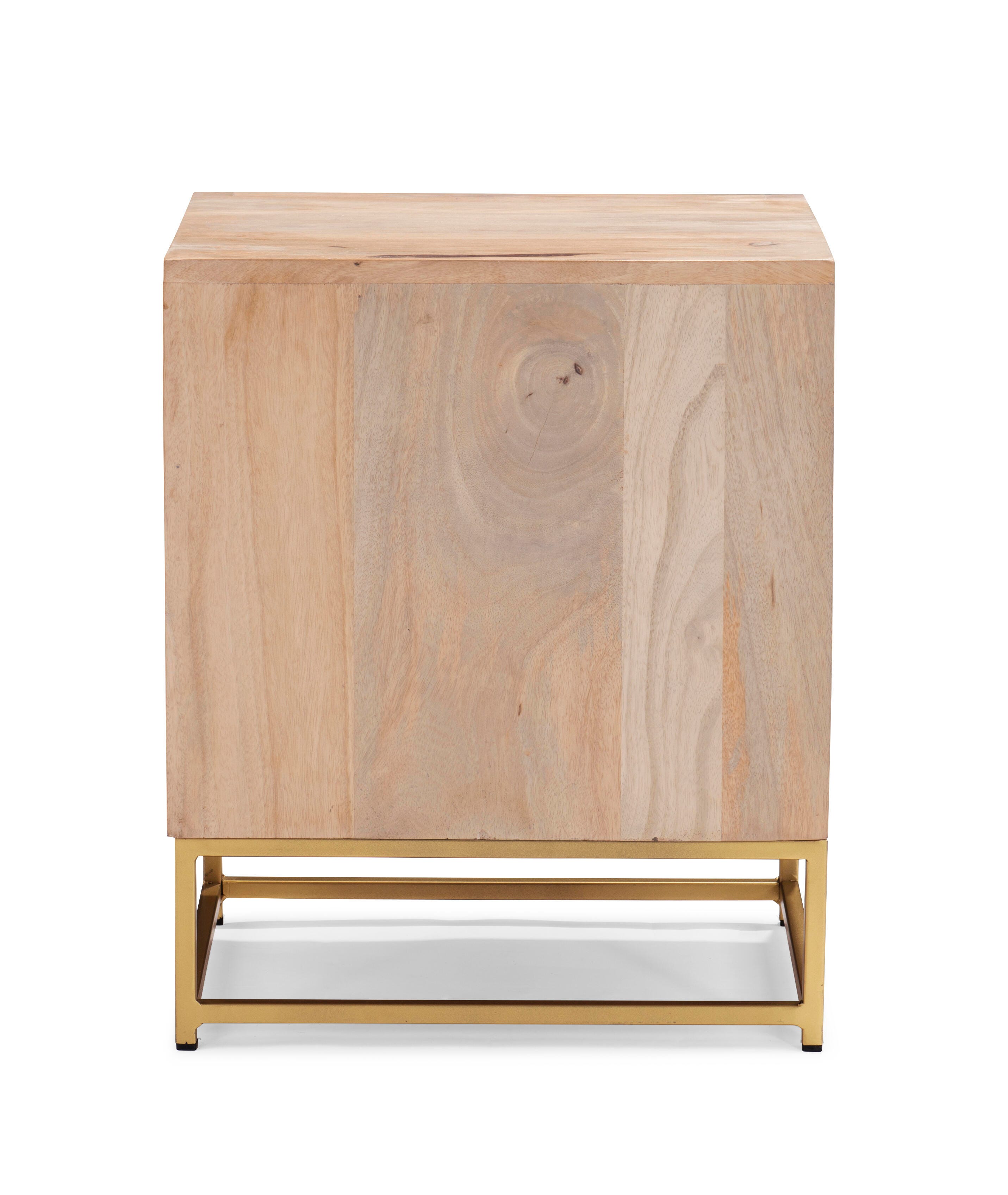Linon Jones Jones 2 Drawer Cabinet, Natural, large