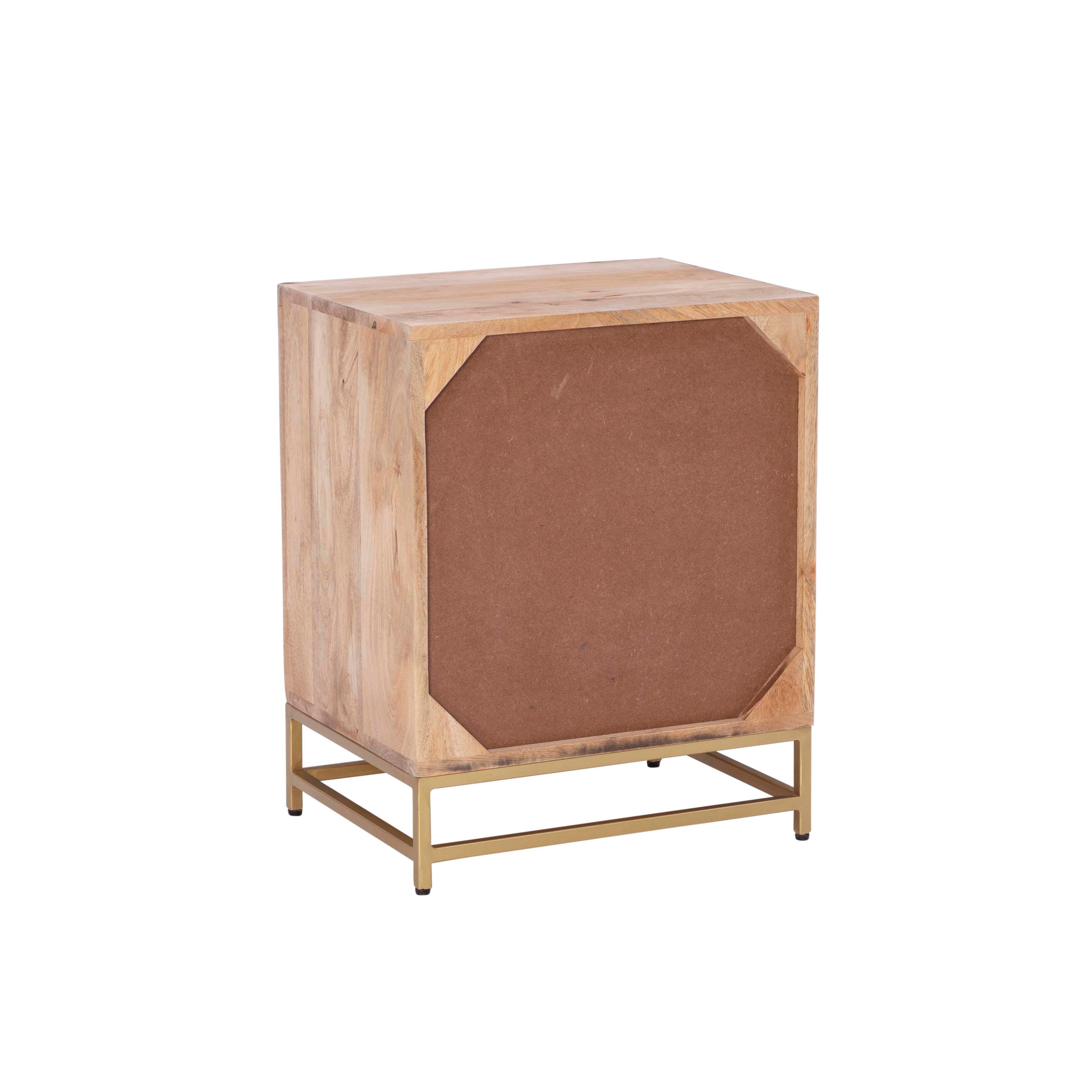 Linon Jones Jones 2 Drawer Cabinet, Natural, large