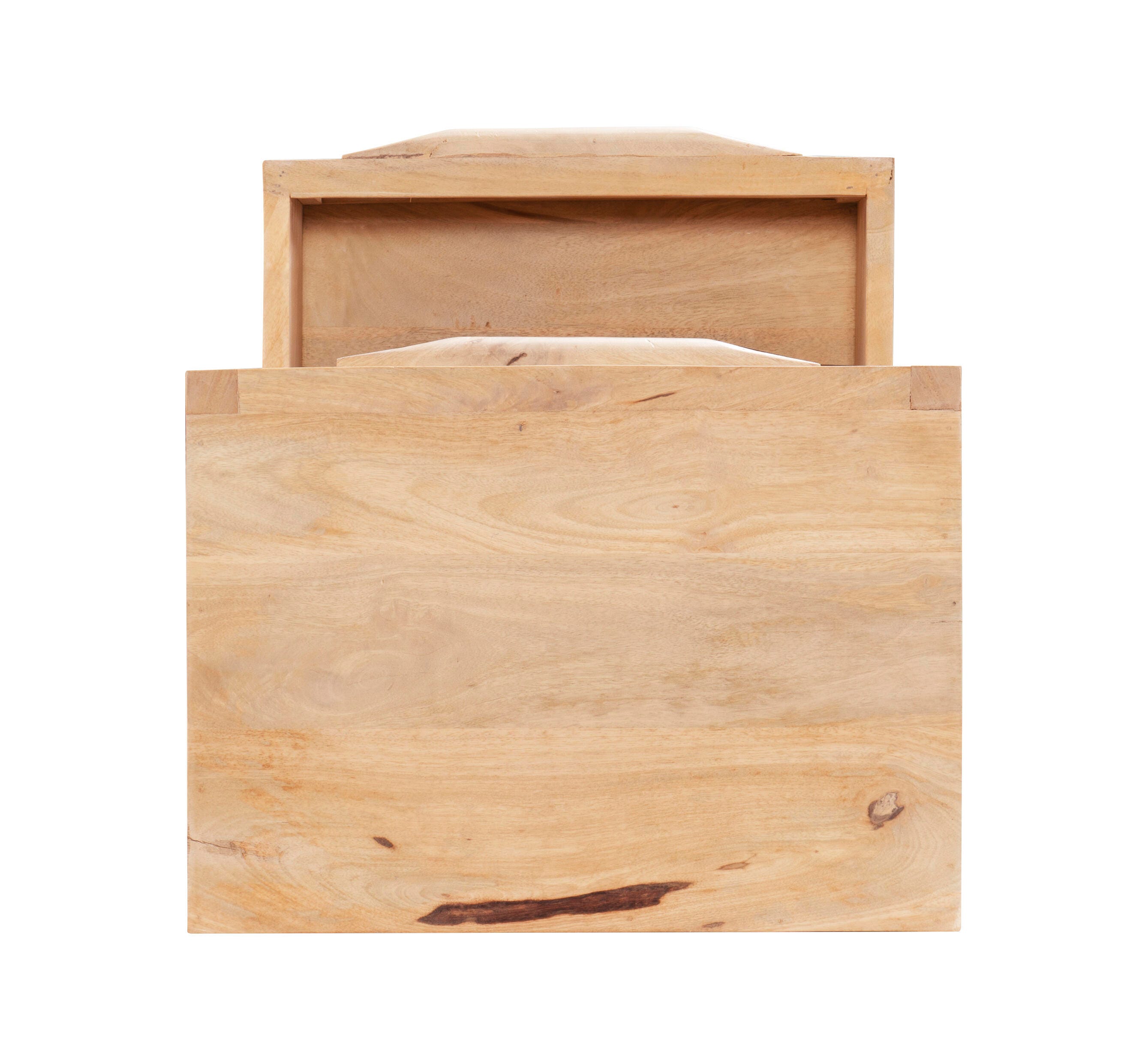 Linon Jones Jones 2 Drawer Cabinet, Natural, large