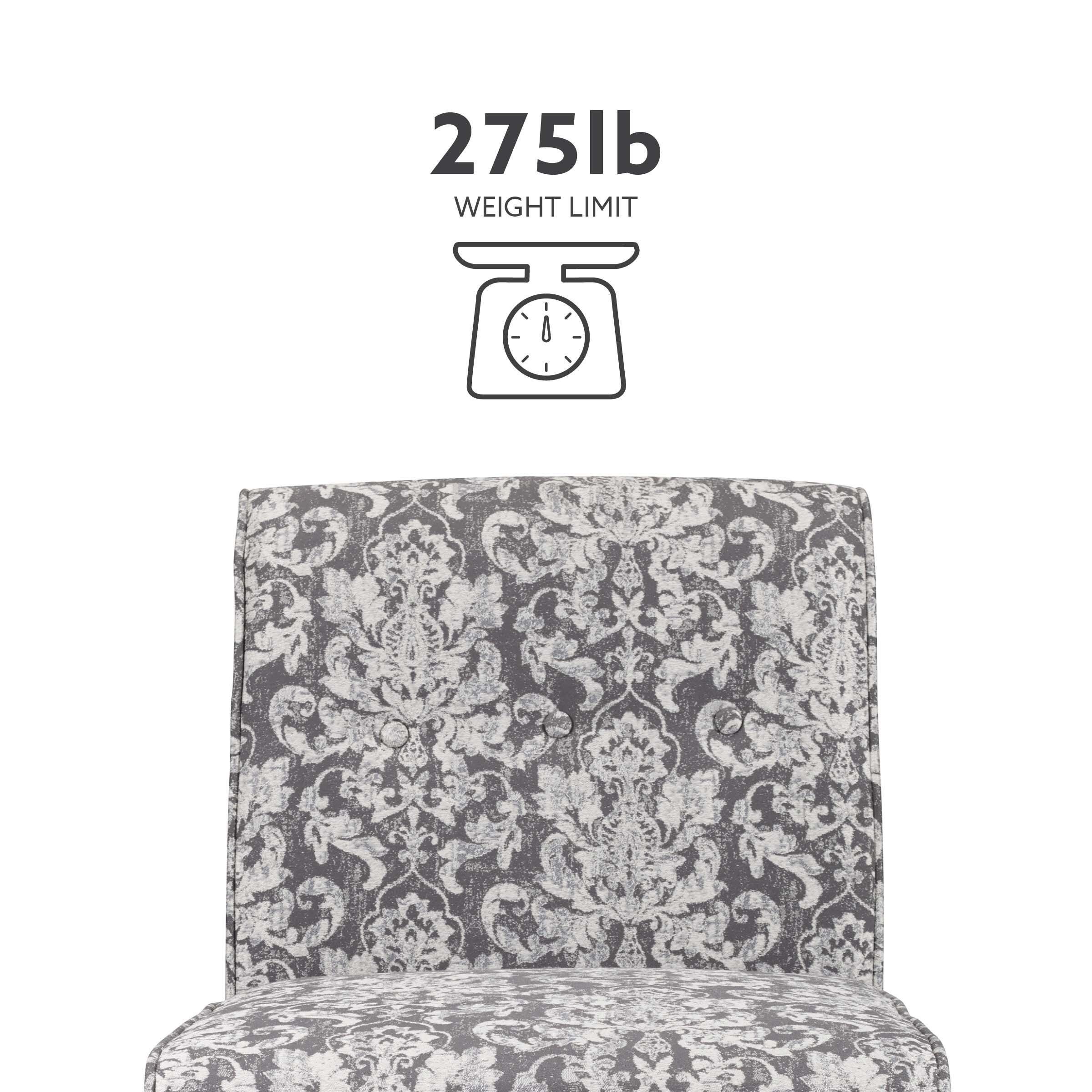 Linon Coco Accent Chair, Gray, large