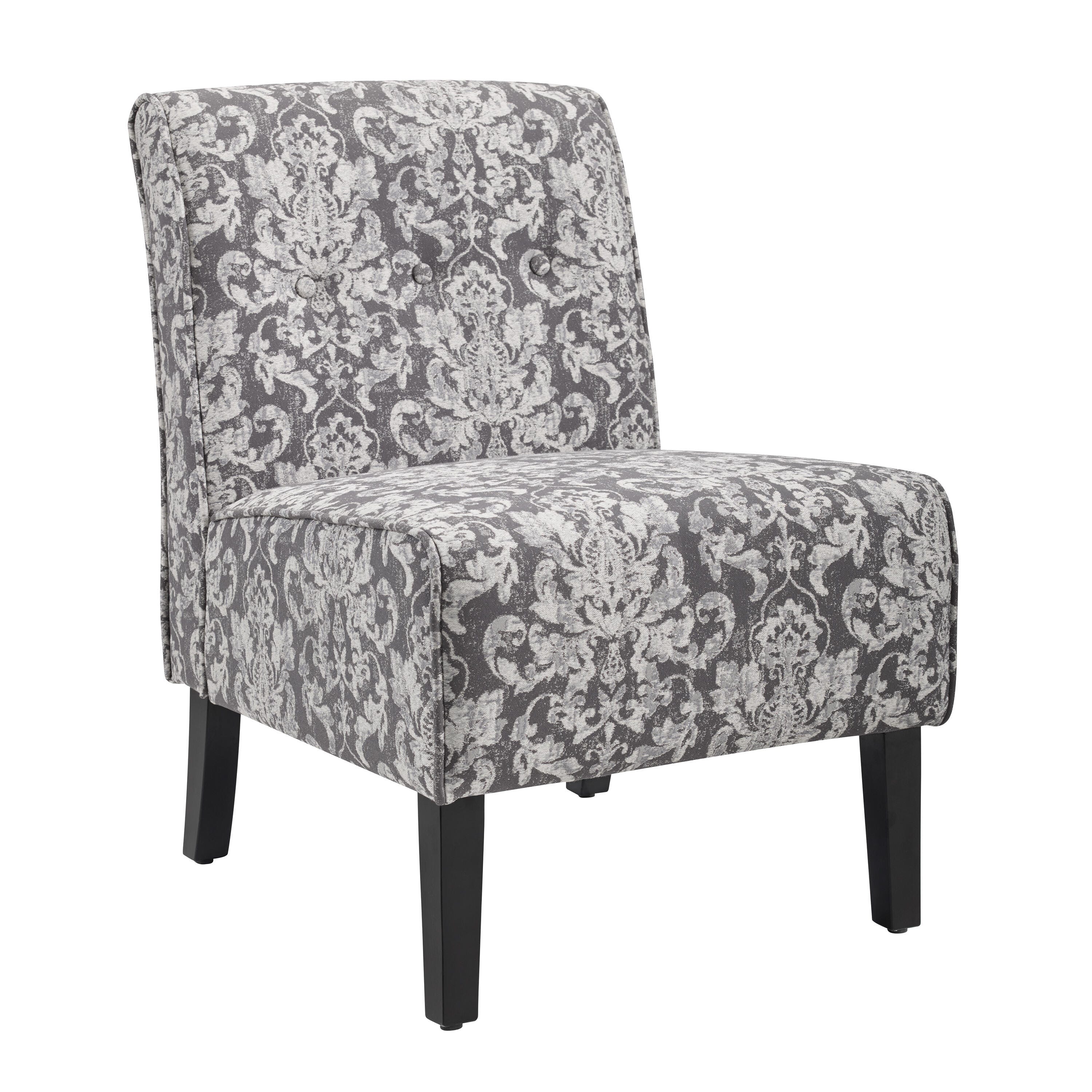 Linon Coco Accent Chair, Gray, large