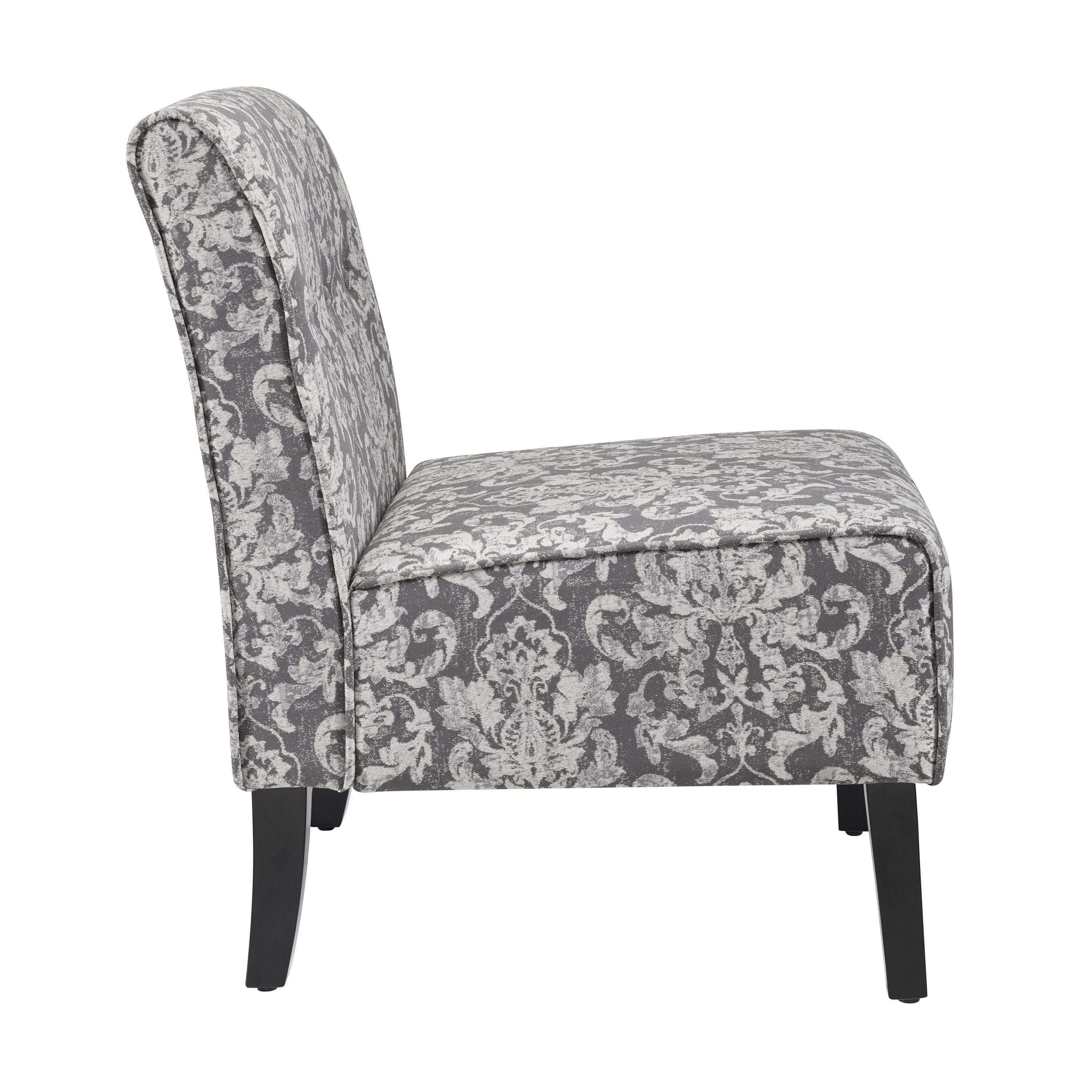 Linon Coco Accent Chair, Gray, large