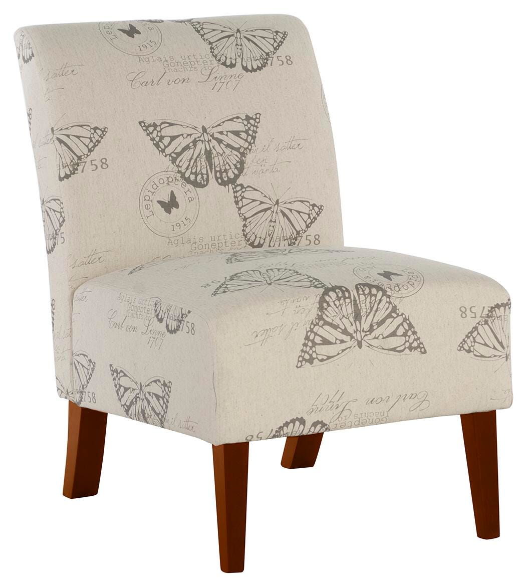 Linon Lacey Accent Chair, Dark Espresso, large