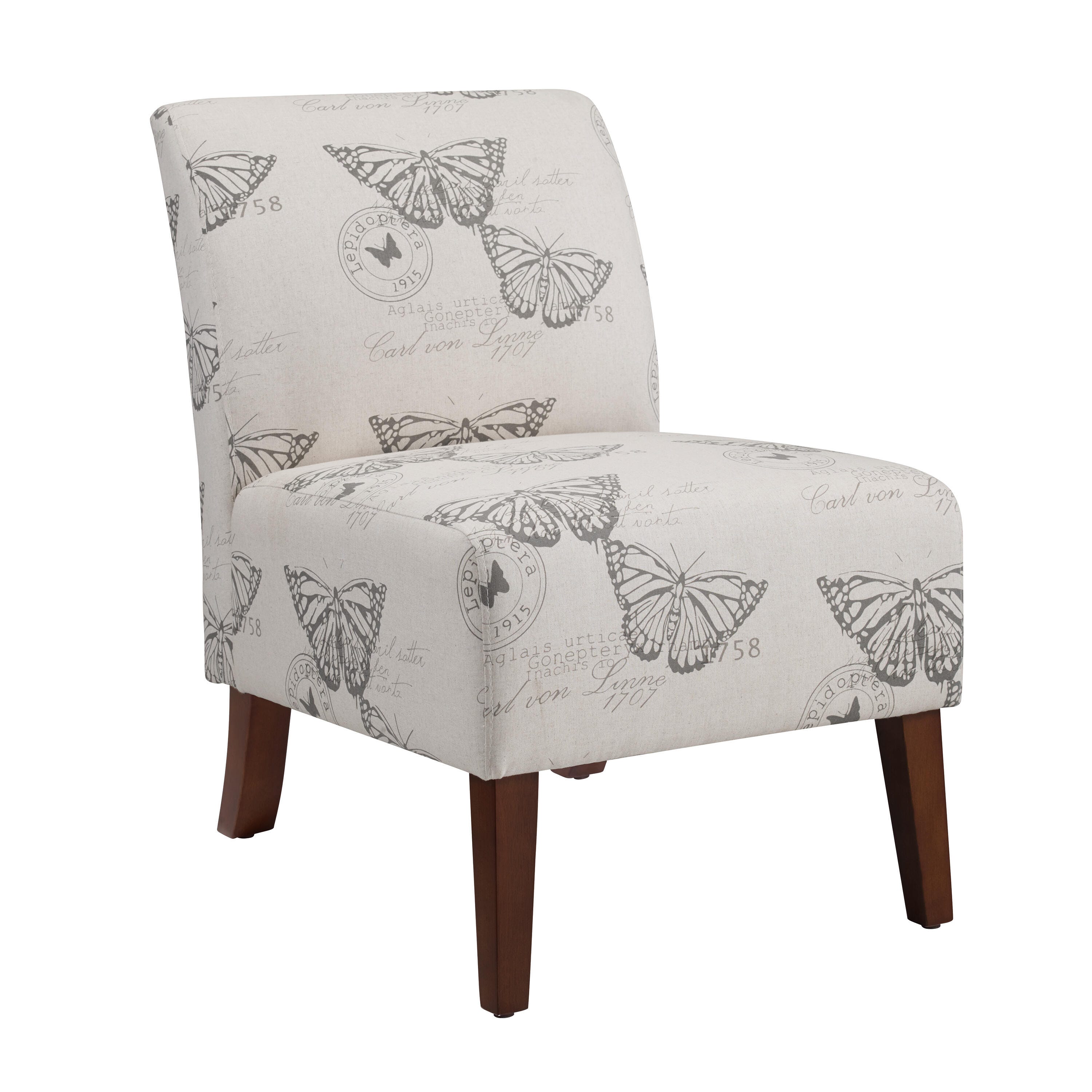 Linon Lacey Accent Chair, Dark Espresso, large