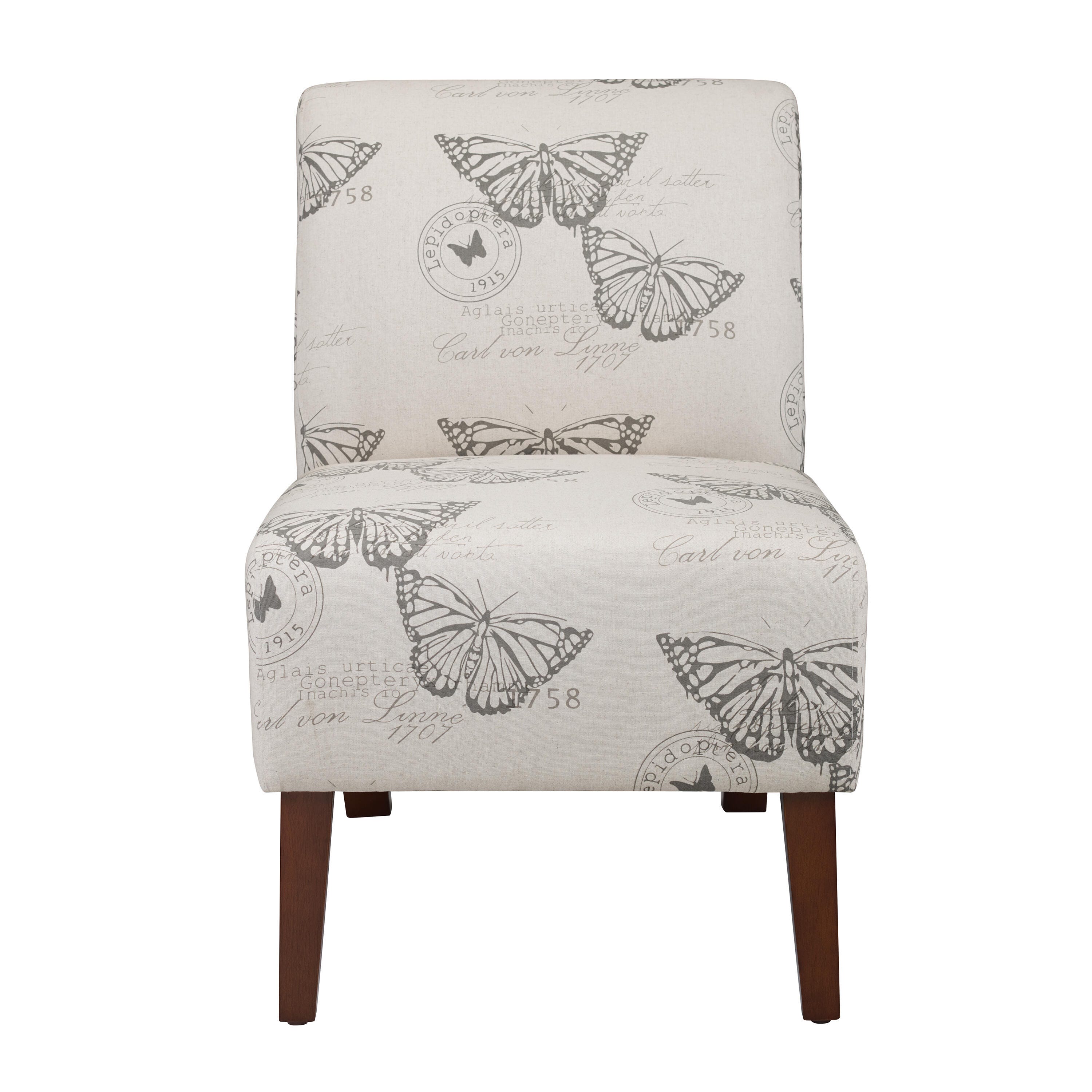Linon Lacey Accent Chair, Dark Espresso, large