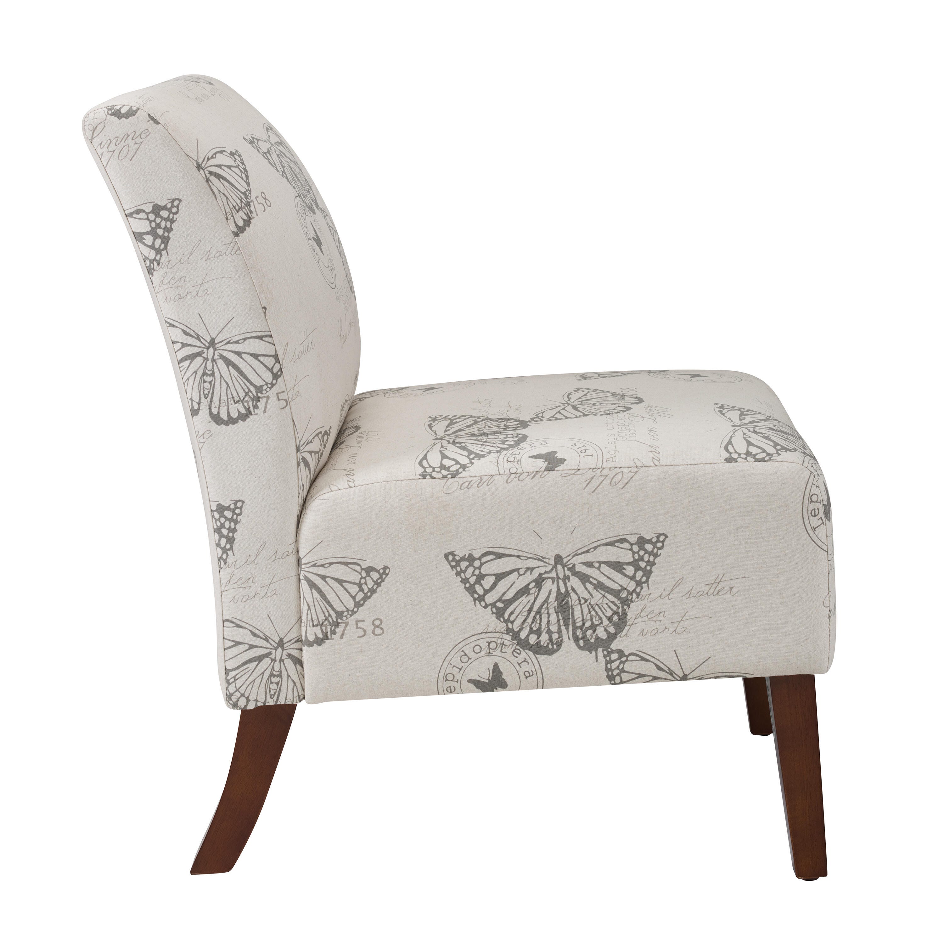 Linon Lacey Accent Chair, Dark Espresso, large