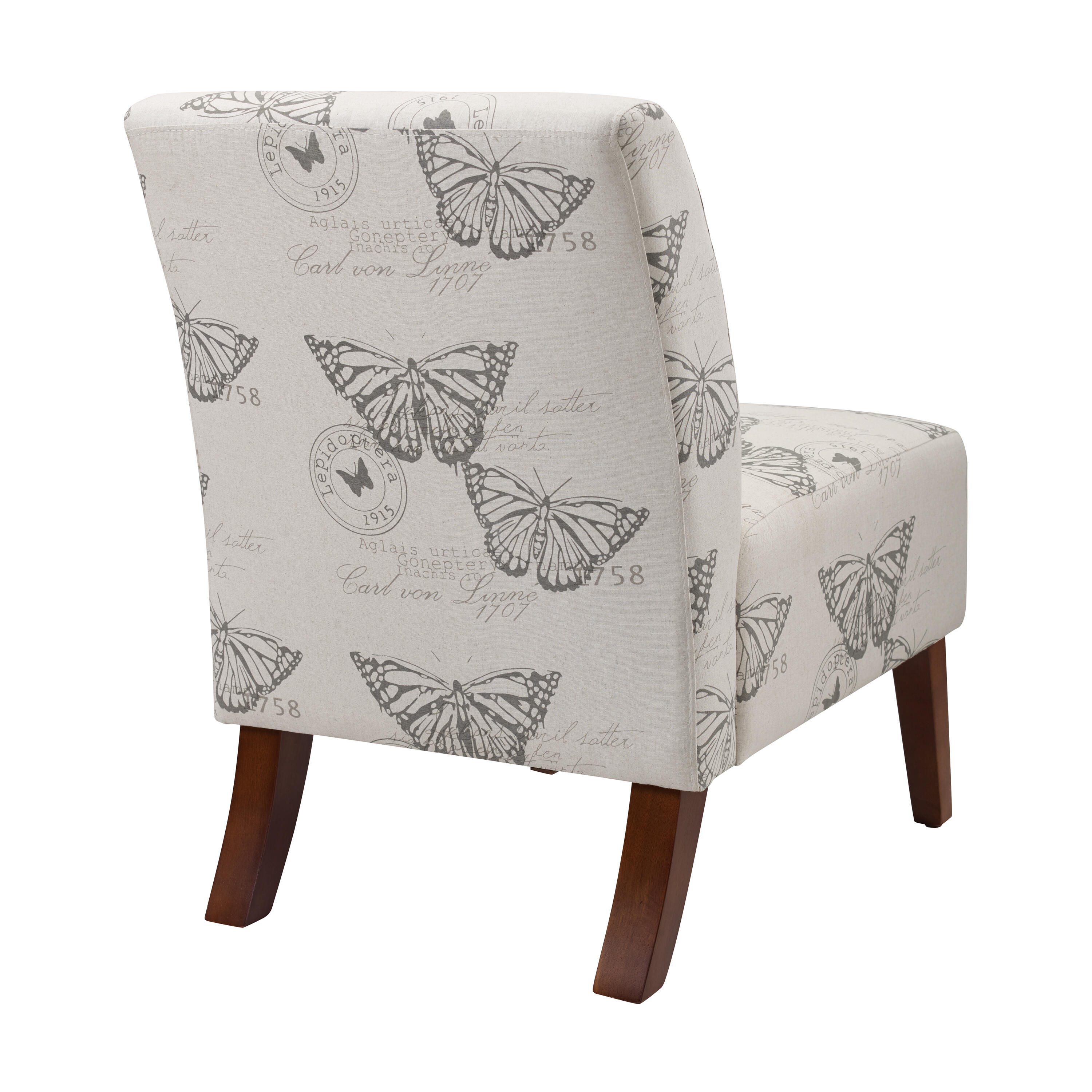 Linon Lacey Accent Chair, Dark Espresso, large