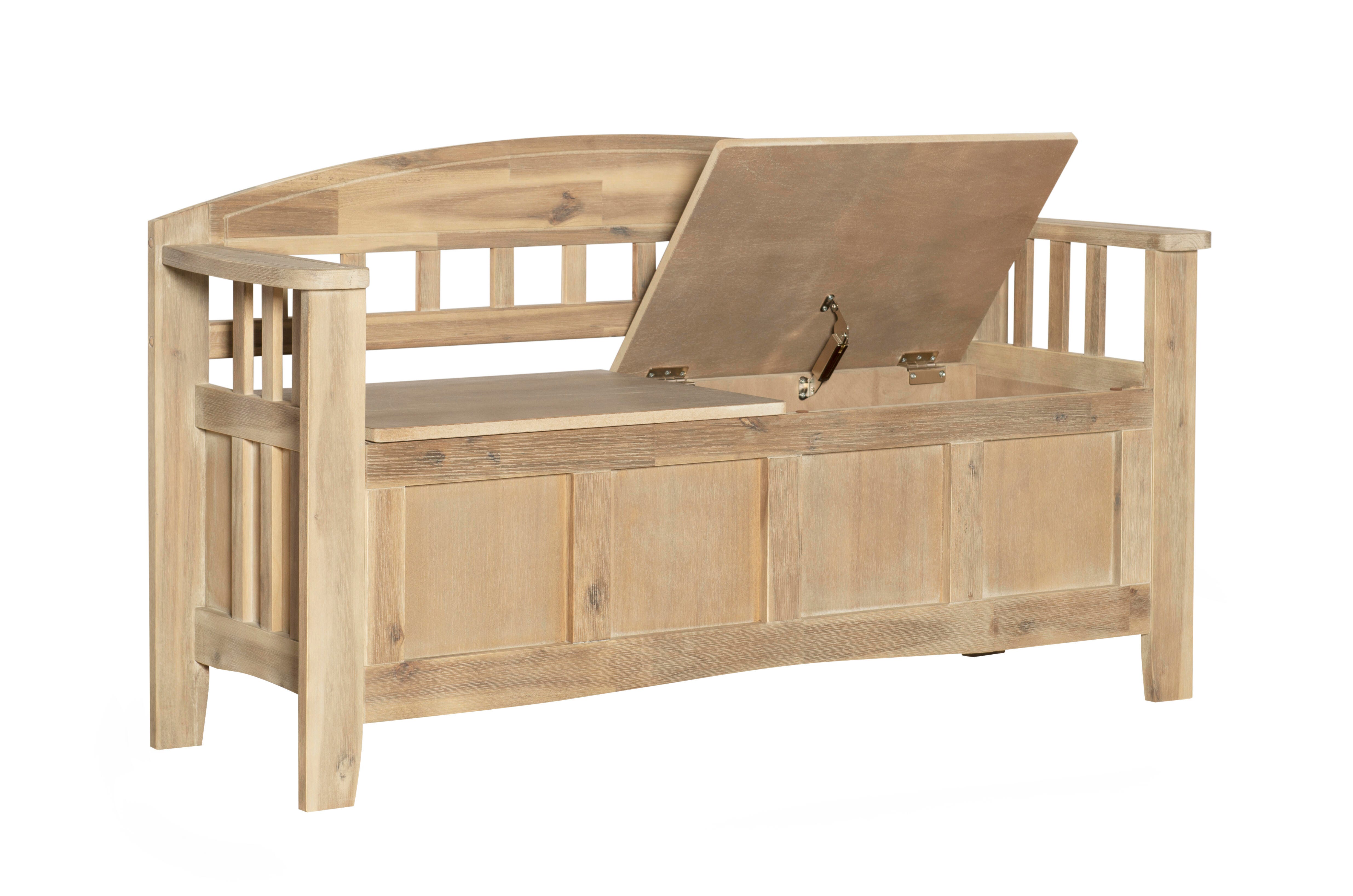 Linon Cara Storage Bench, , large