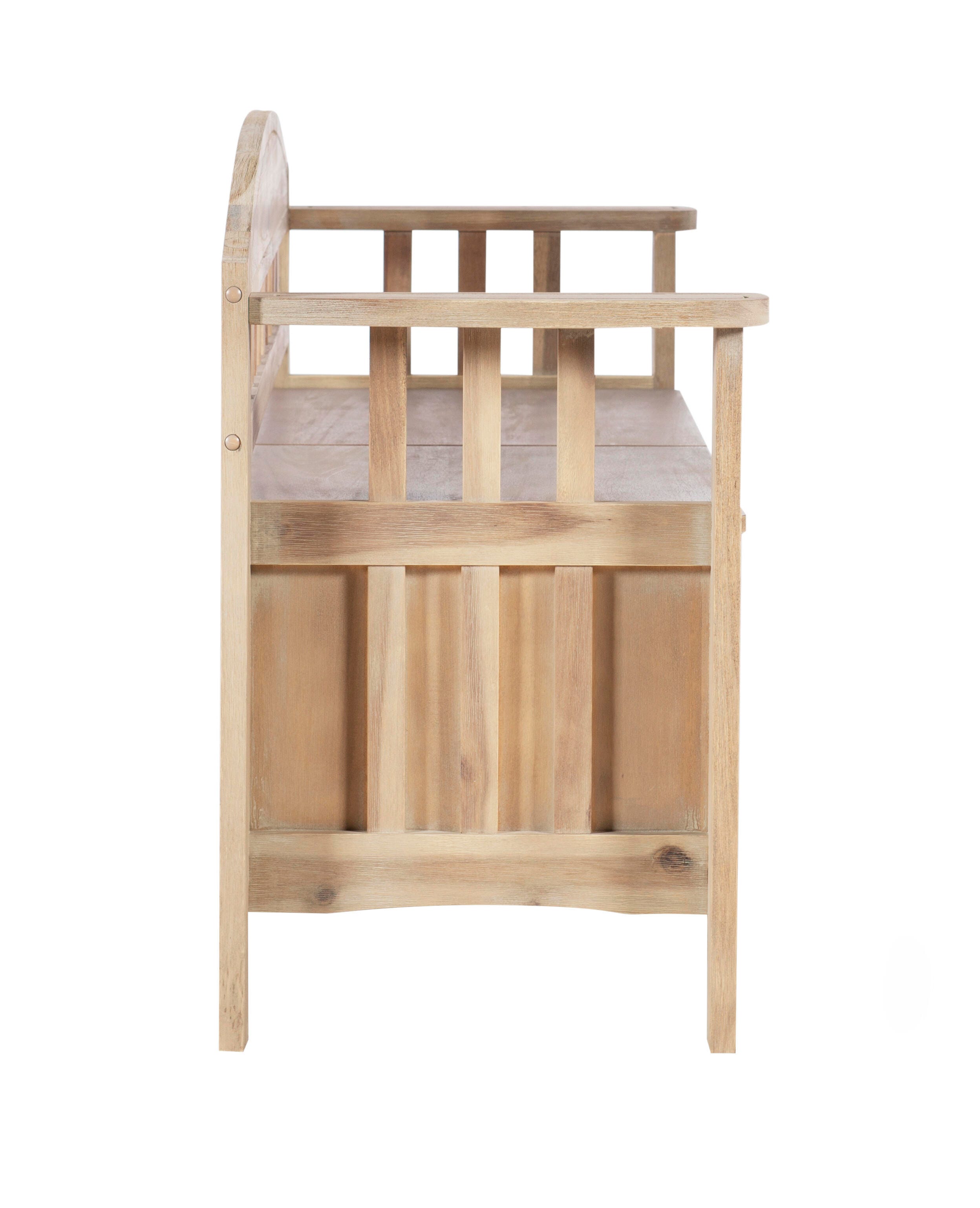Linon Cara Storage Bench, , large