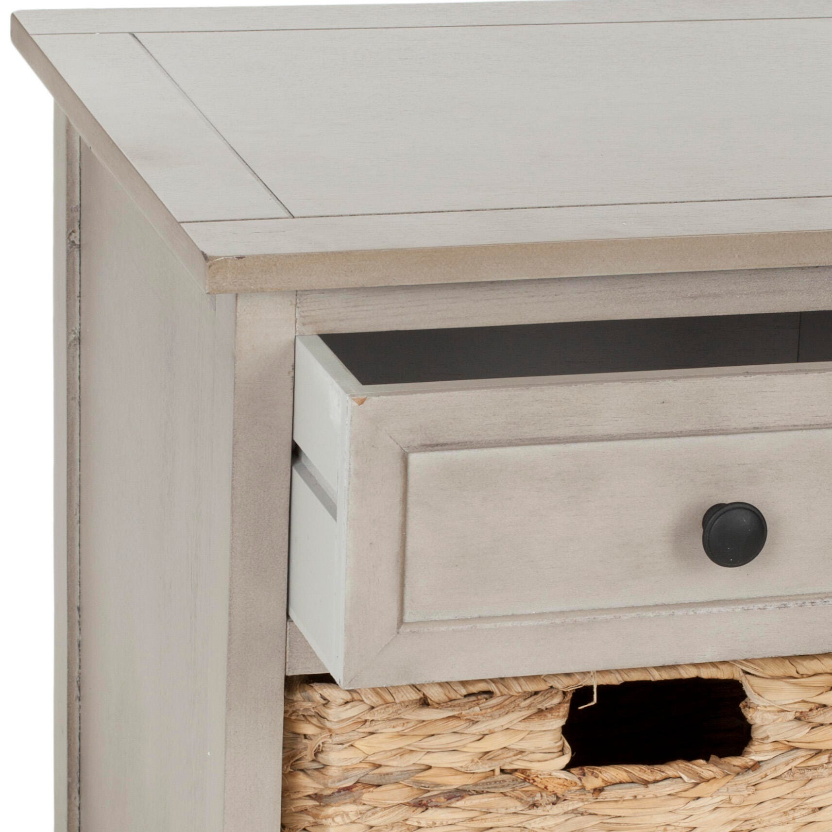 Safavieh Damien 3 Drawer Storage Bench, Vintage Gray, large