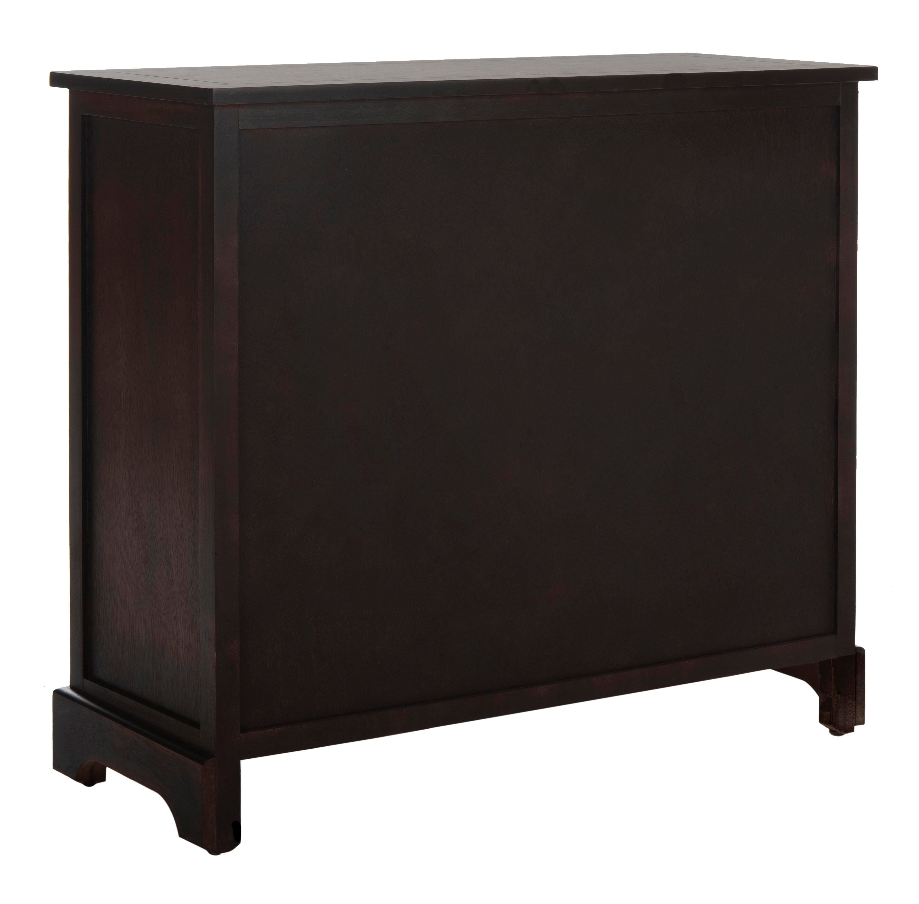 Safavieh Herman Storage Unit with Wicker Baskets, Brown, large
