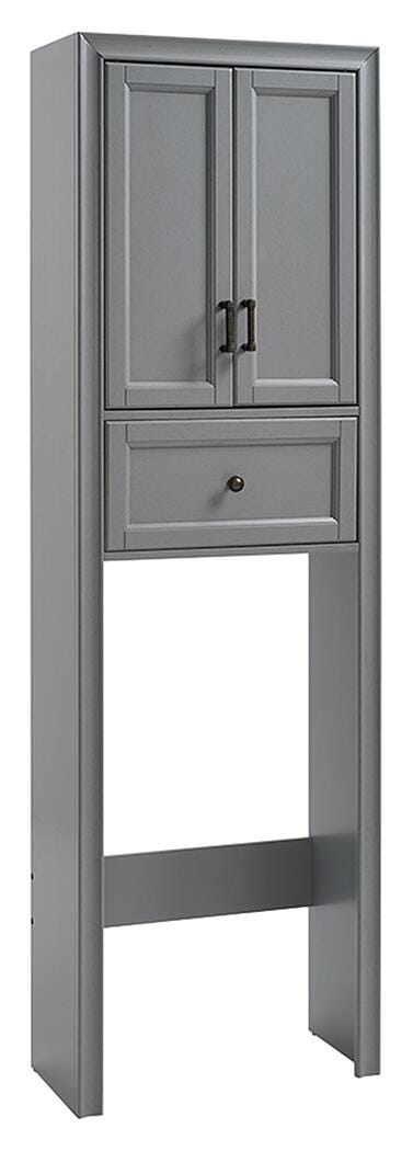 Crosley Tara Space Saver Cabinet, Gray, large