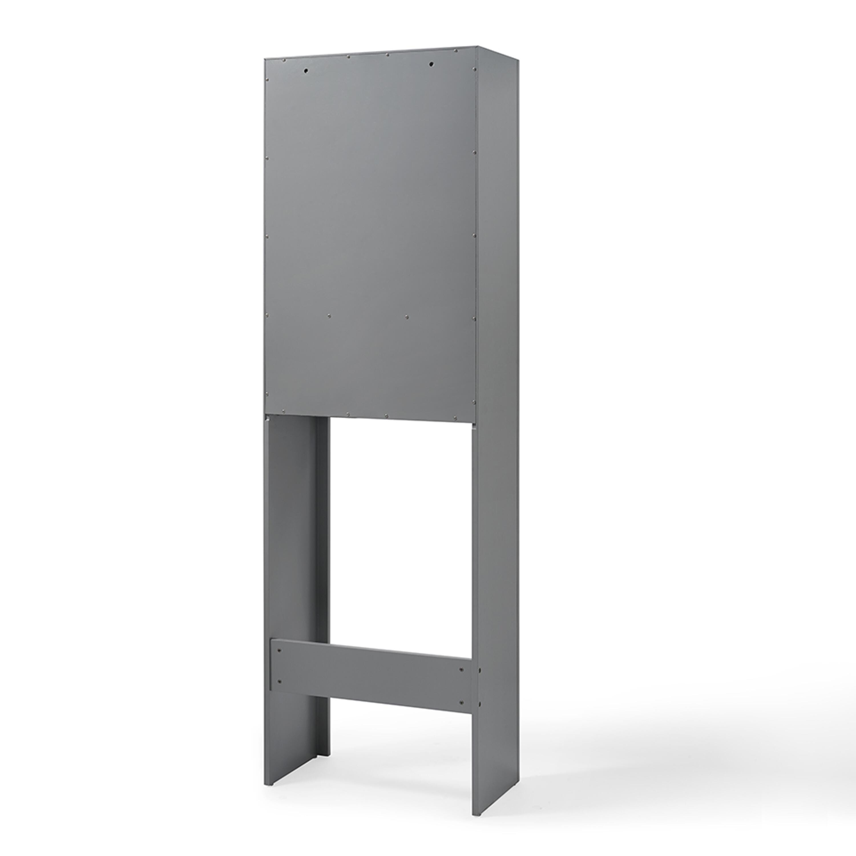 Crosley Tara Space Saver Cabinet, Gray, large