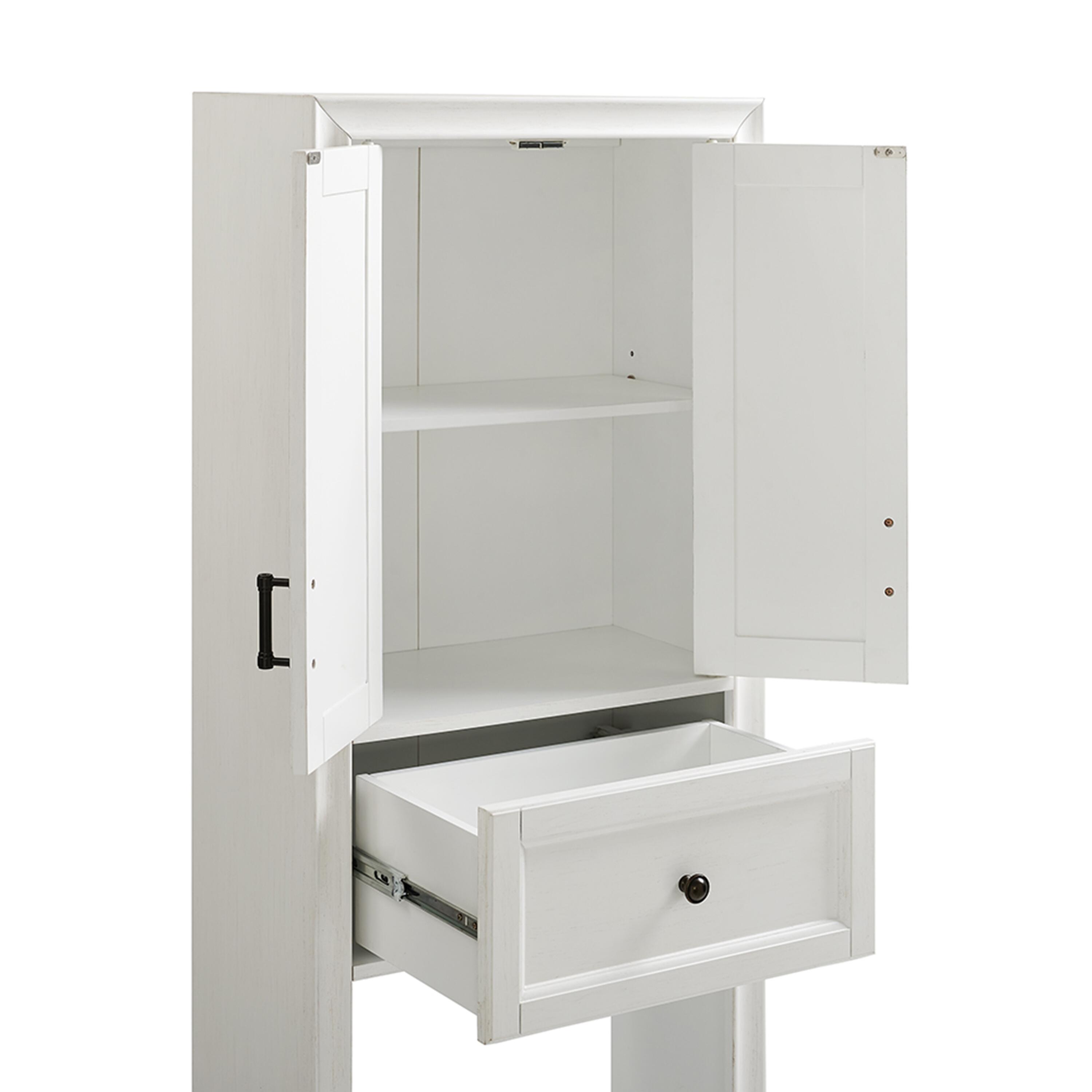 Tara Space Saver Cabinet, White, large