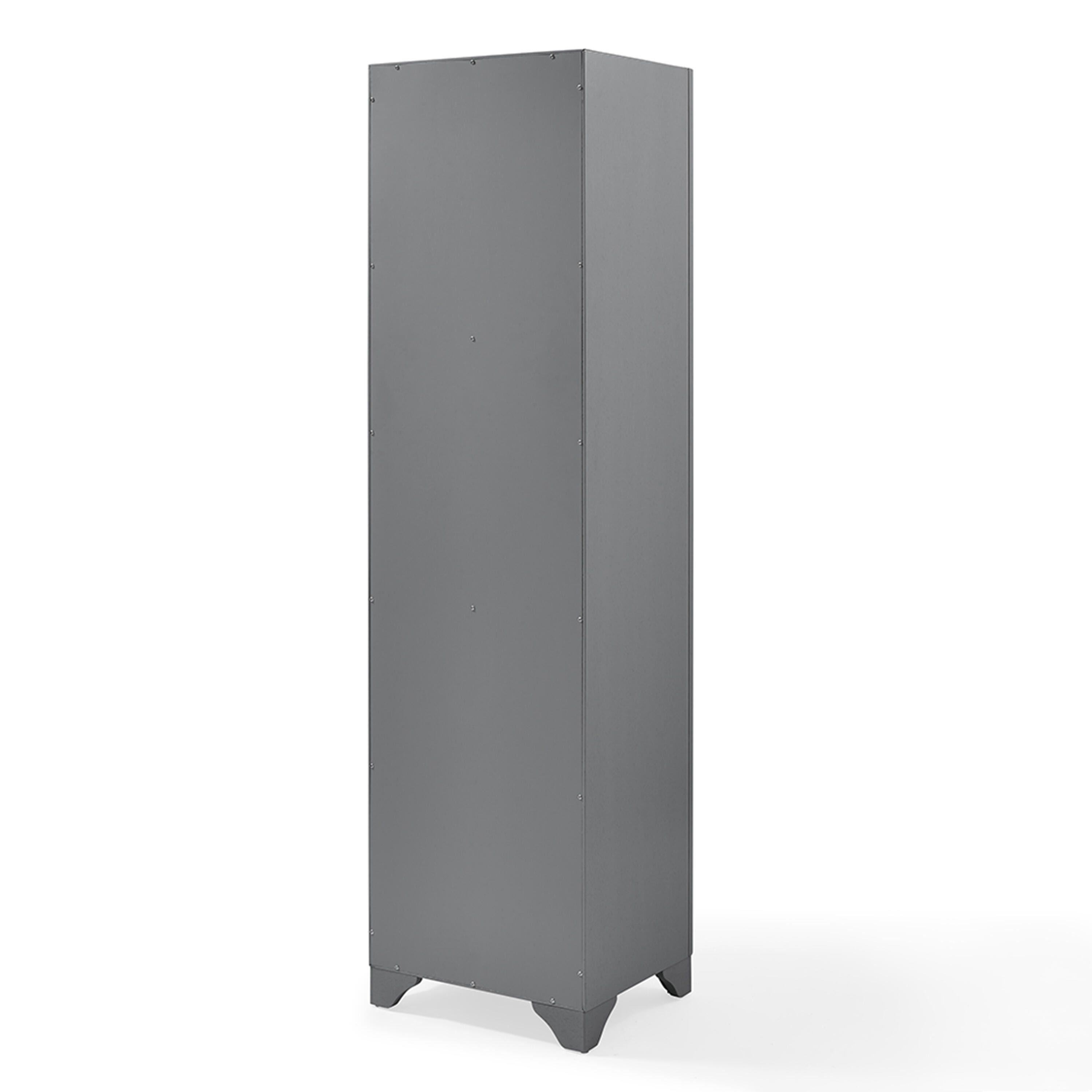 Crosley Tara Linen Cabinet, Gray, large