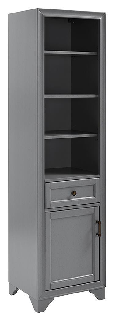 Crosley Tara Linen Cabinet, Gray, large