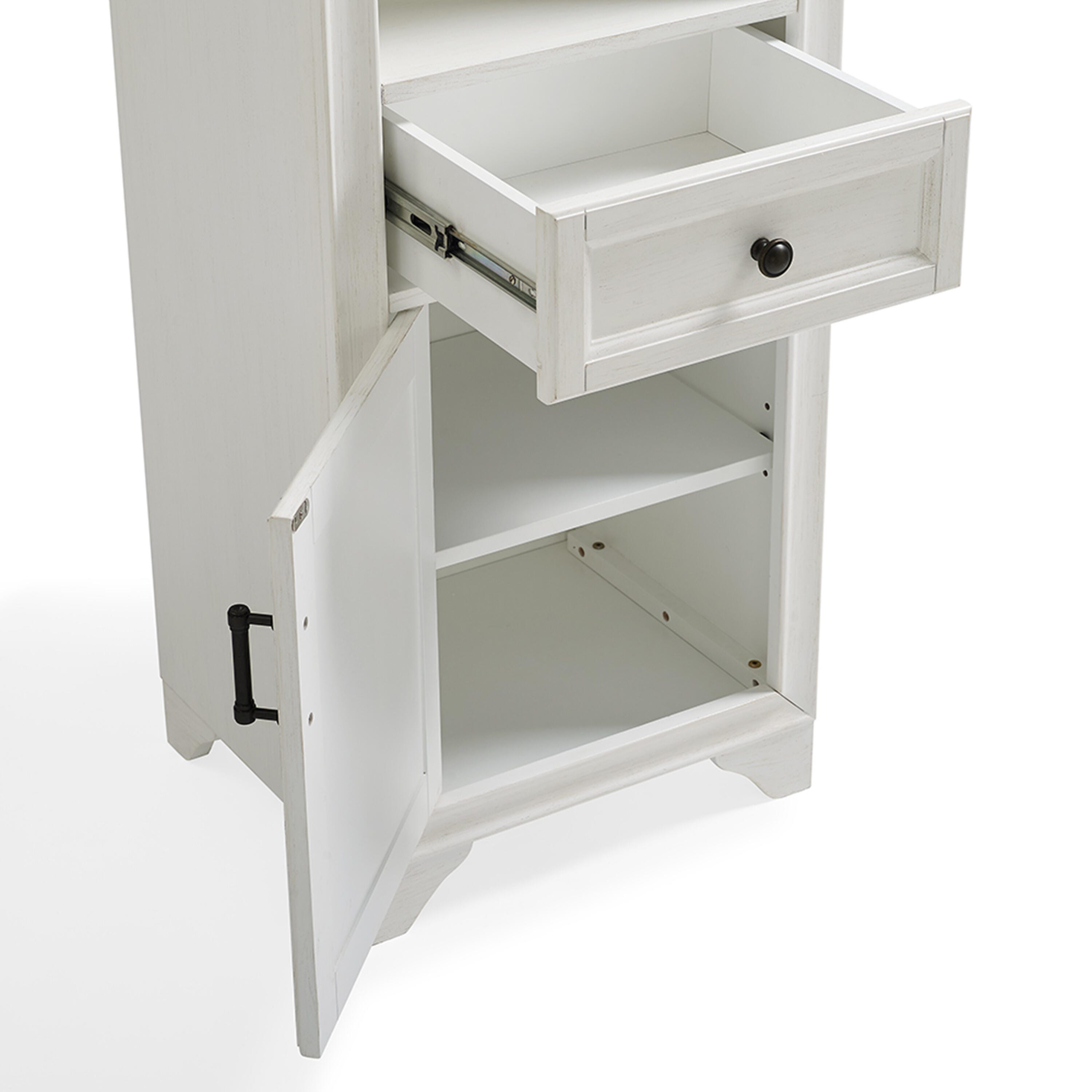 Crosley Tara Linen Cabinet, White, large