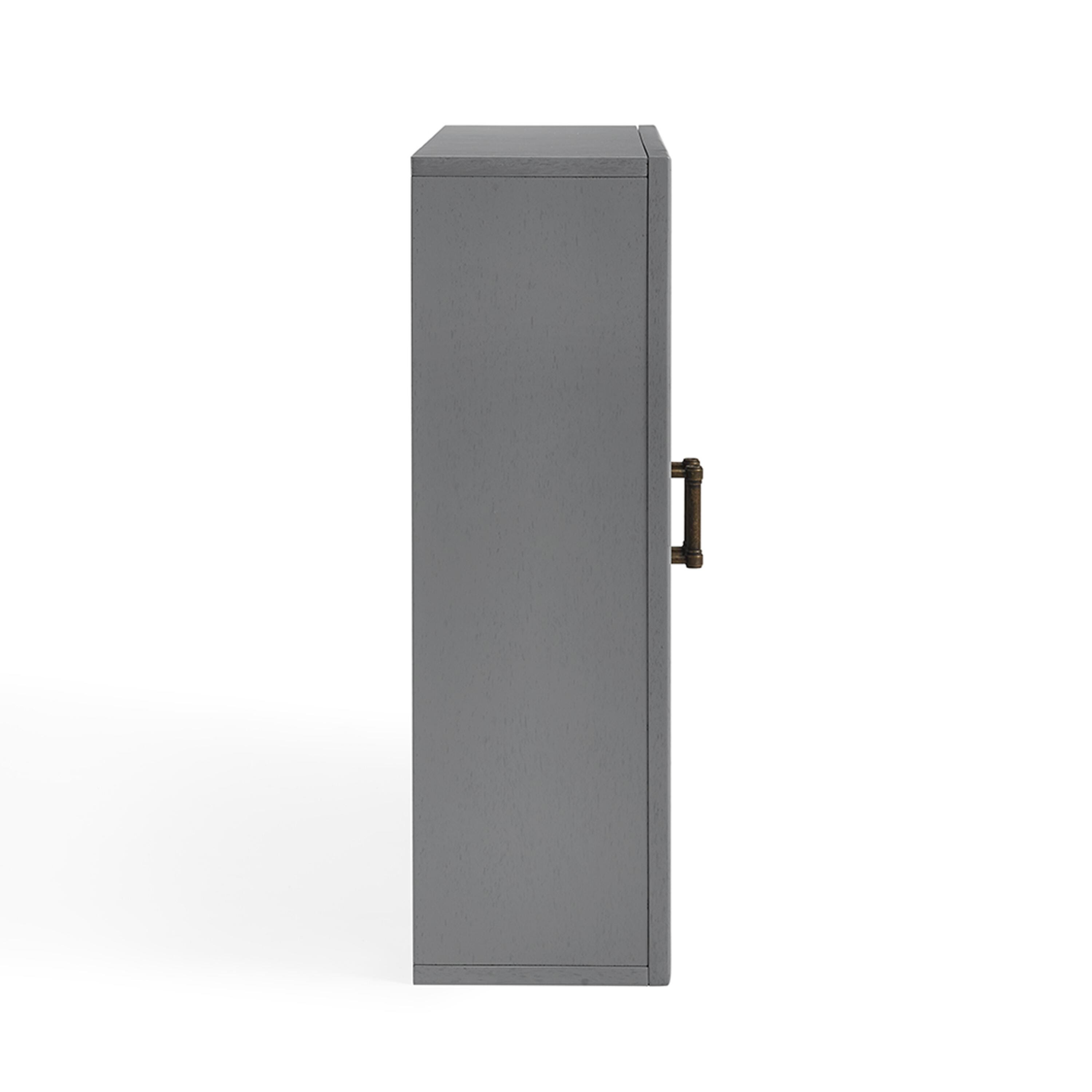 Crosley Tara Wall Cabinet, Gray, large