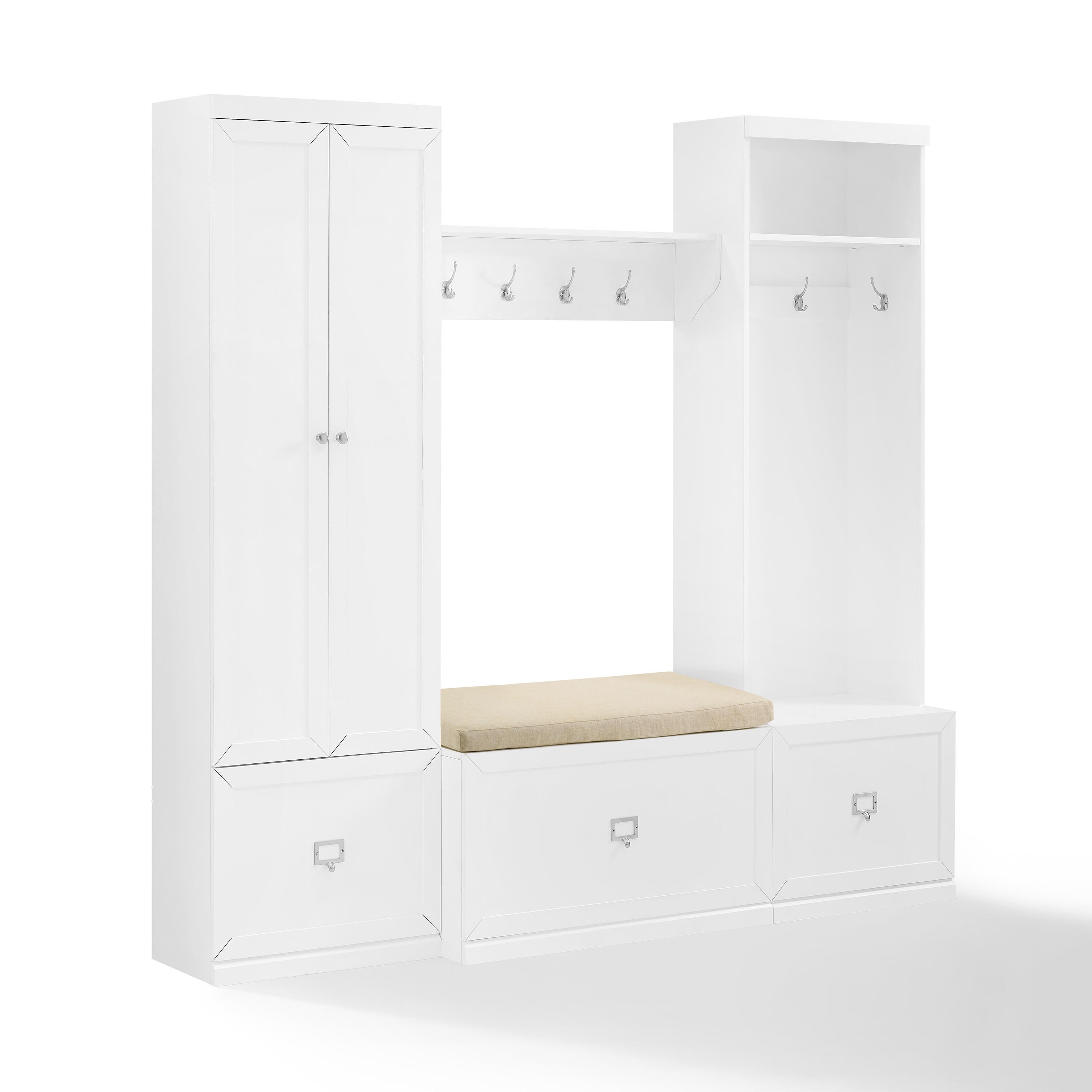 Crosley Furniture Harper 4-Piece Entryway Set with Cabinet, , large