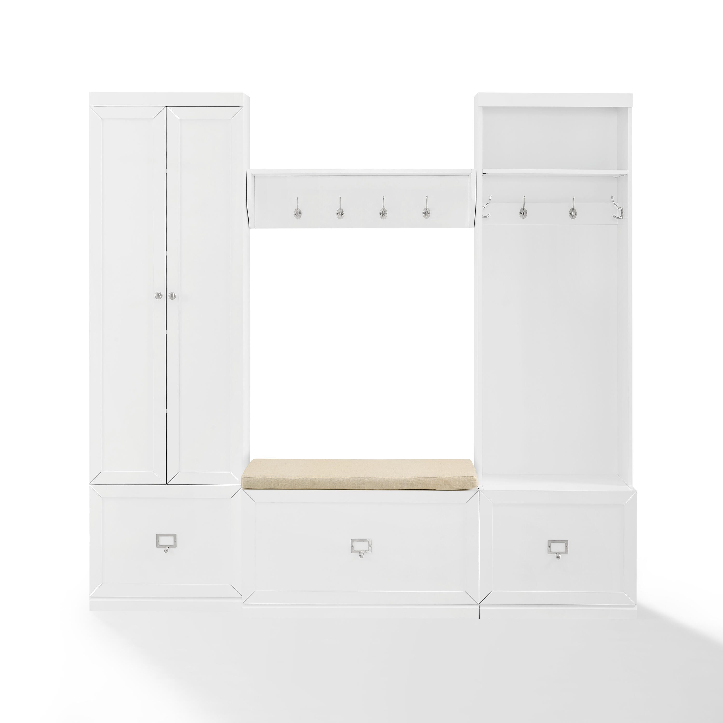 Crosley Furniture Harper 4-Piece Entryway Set with Cabinet, , large