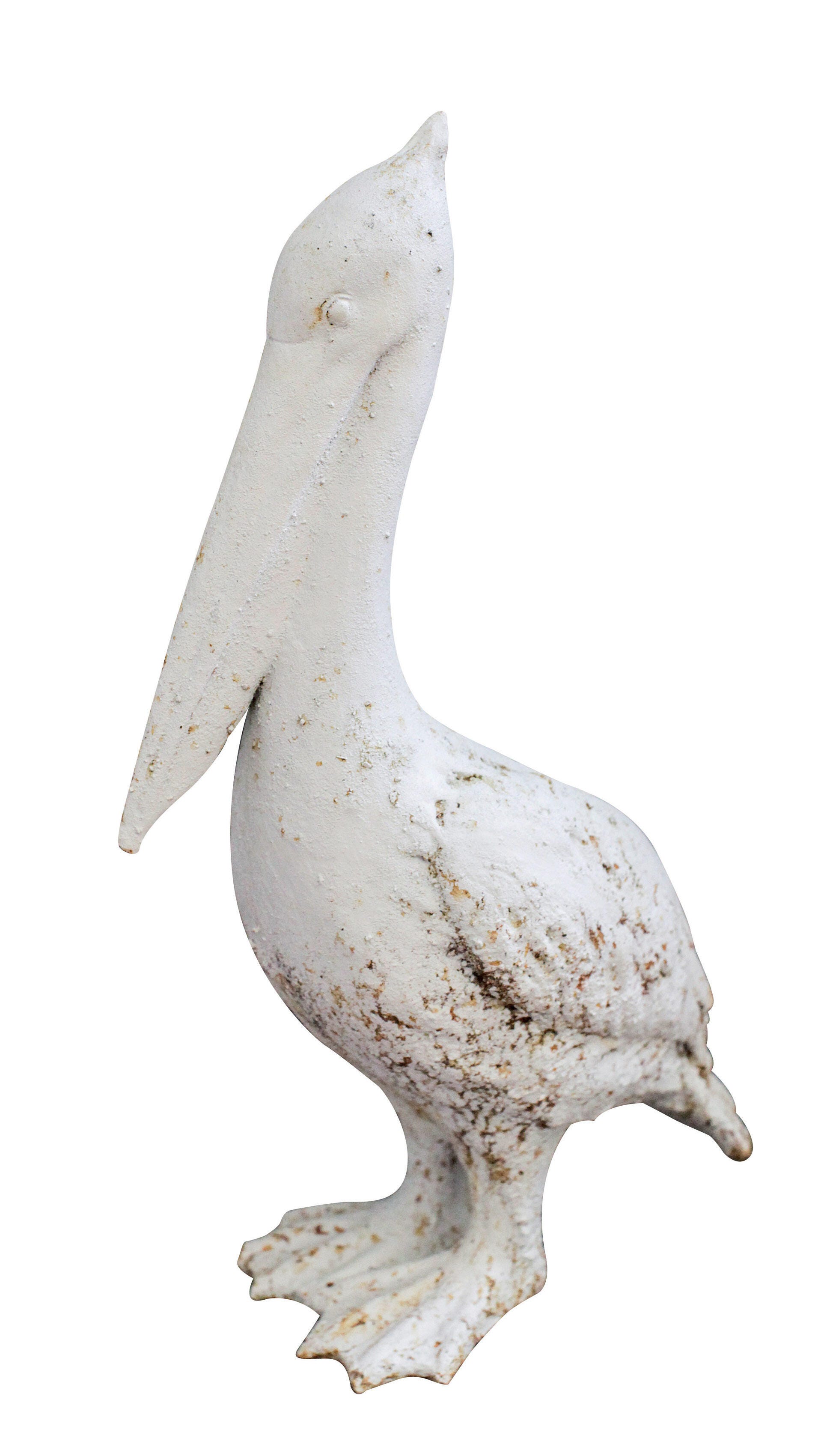 Resin Pelican with Distressed White Finish, , large