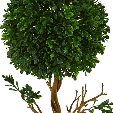 Sterling 15" Boxwood Topiary Artificial Tree UV Resistant (Indoor/Outdoor), , swatch