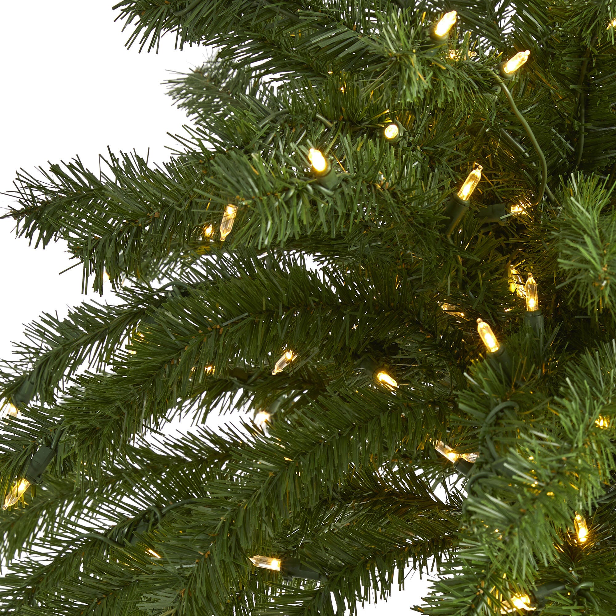 Sterling 7' Christmas Palm Artificial Tree with 300 White Warm LED Lights, , swatch