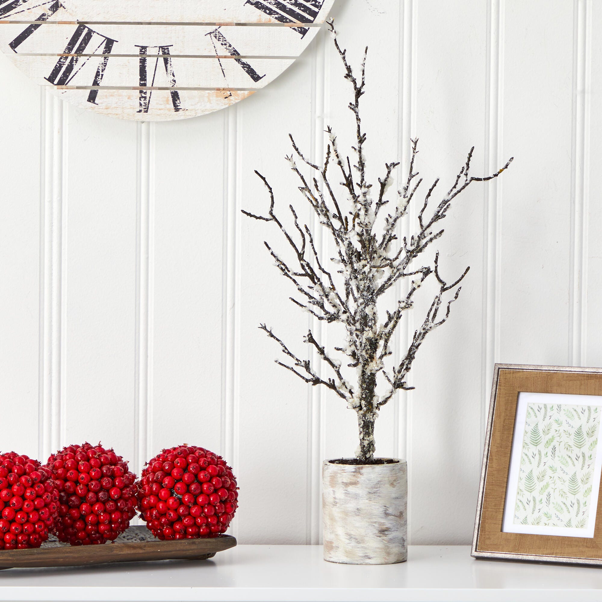 Sterling 24" Snowed Twig Artificial Tree in Decorative Planter, , rollover