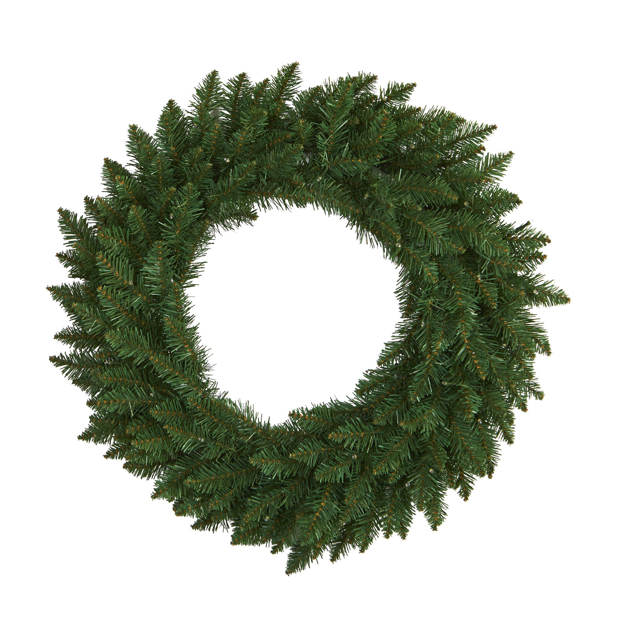 Sterling 24" Green Pine Artificial Christmas Wreath with 35 Clear LED Lights, , large