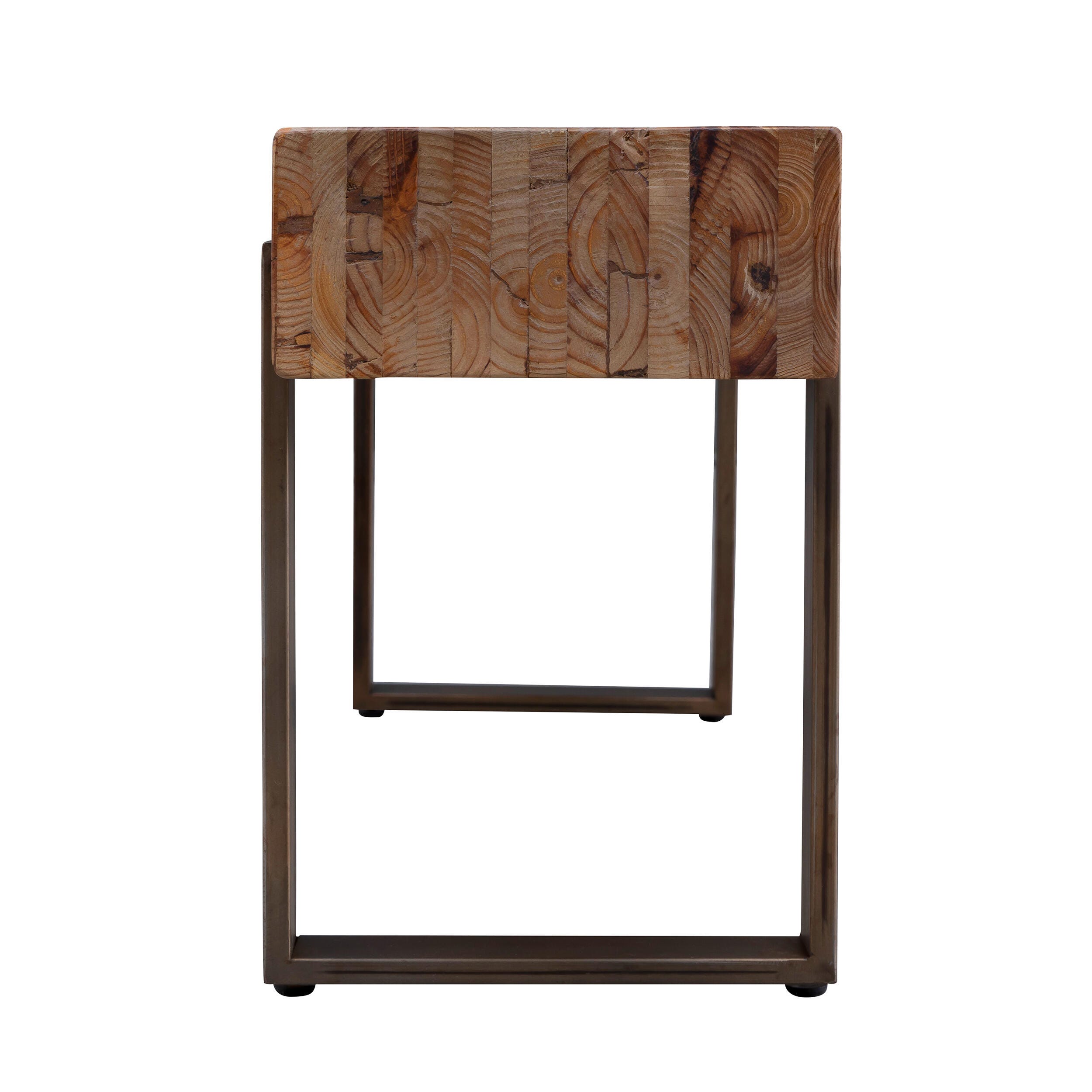 Malia Rustic Industrial Bench, , large