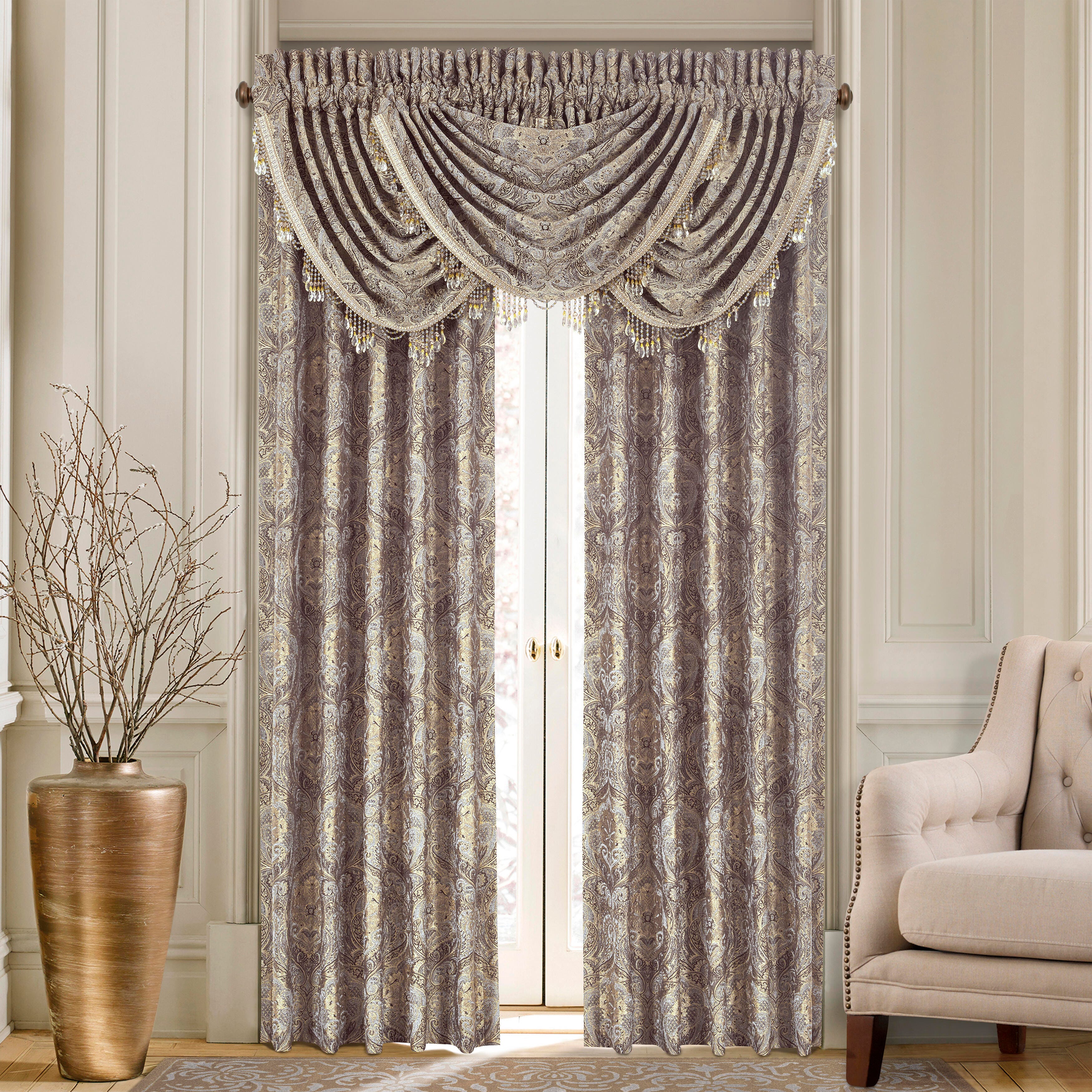 J.Queen New York Provence 84" Window Panel Pair, , large