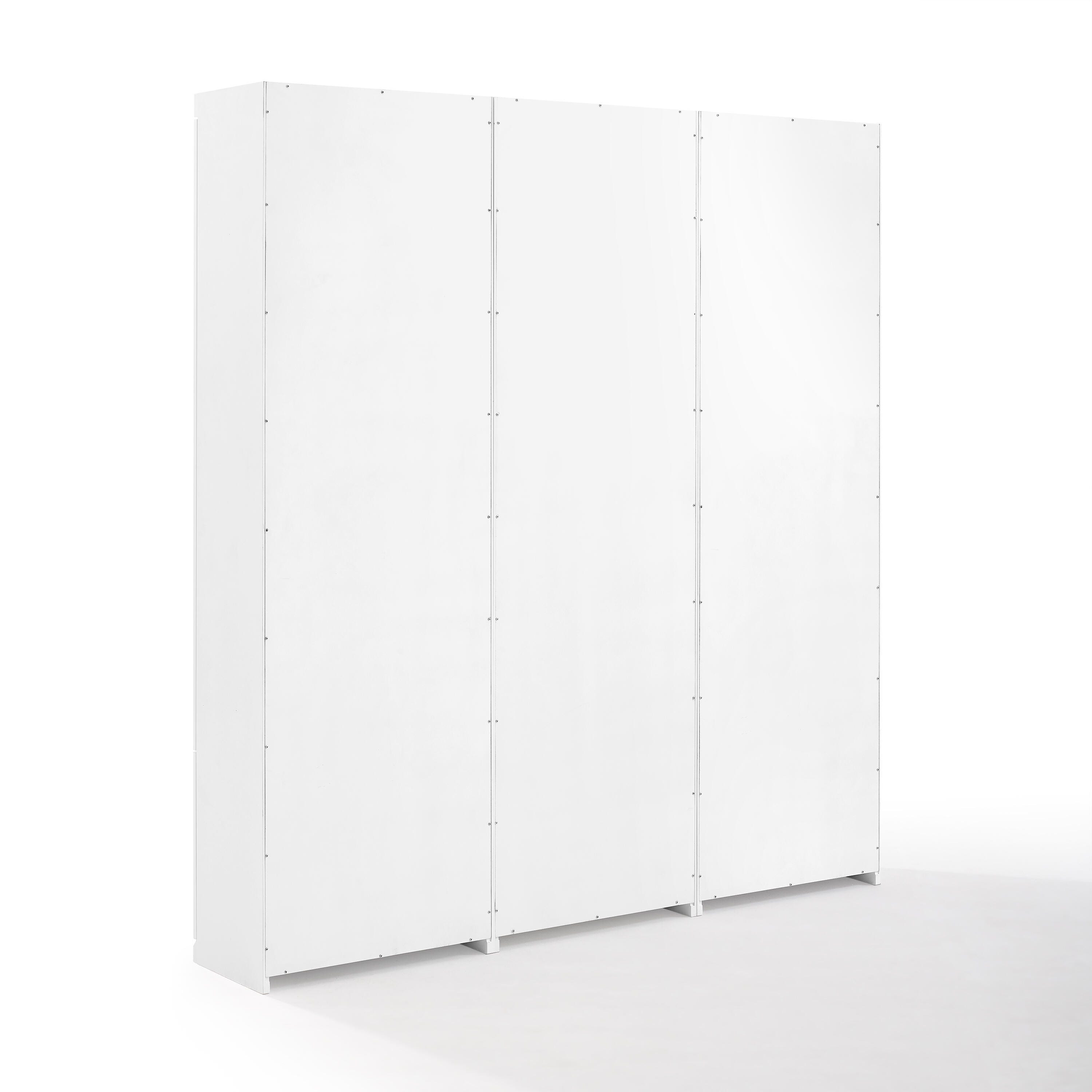 Crosley Furniture Harper 3-Piece Storage Entryway Set, White, large