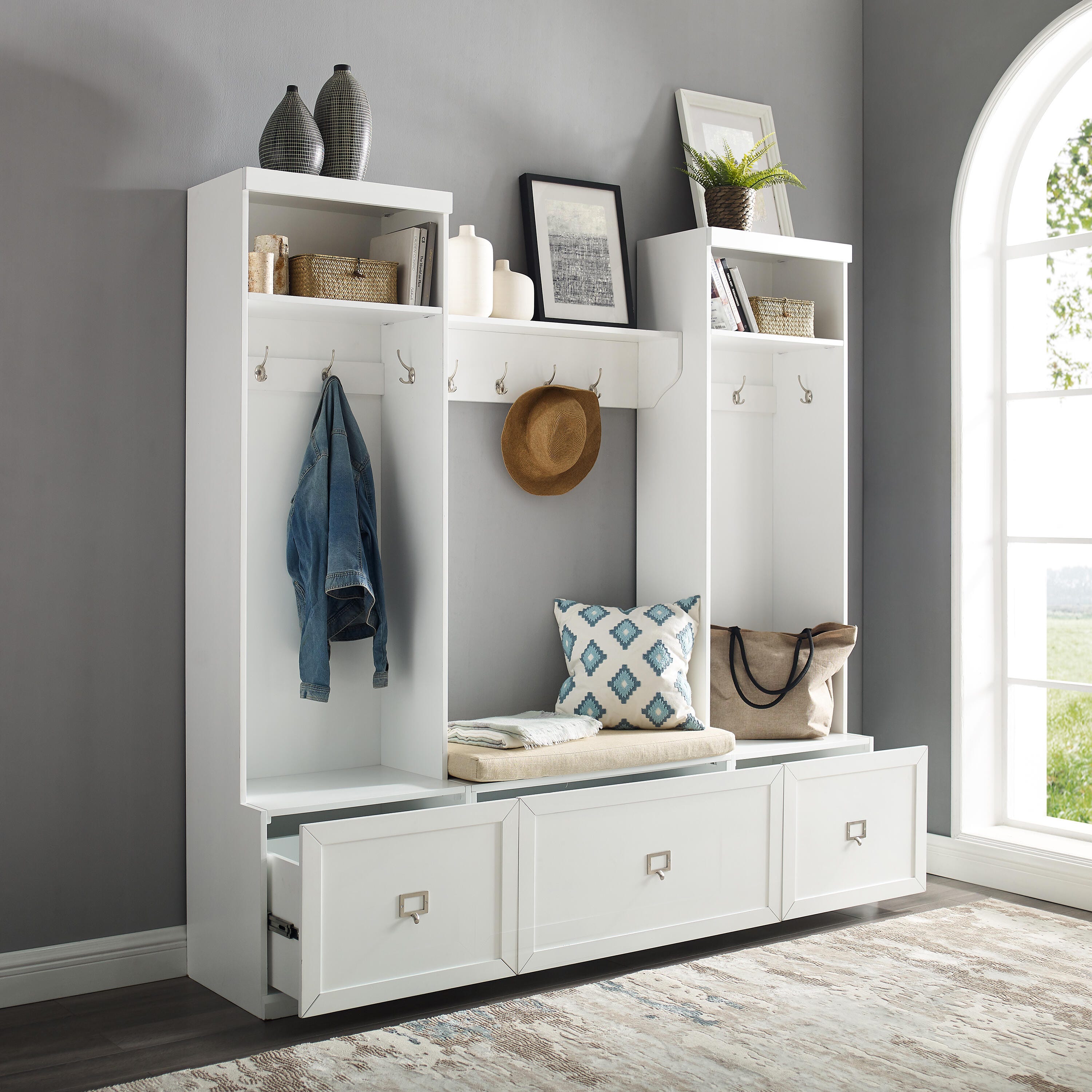 Crosley Furniture Harper 4-Piece Entryway Set, , large