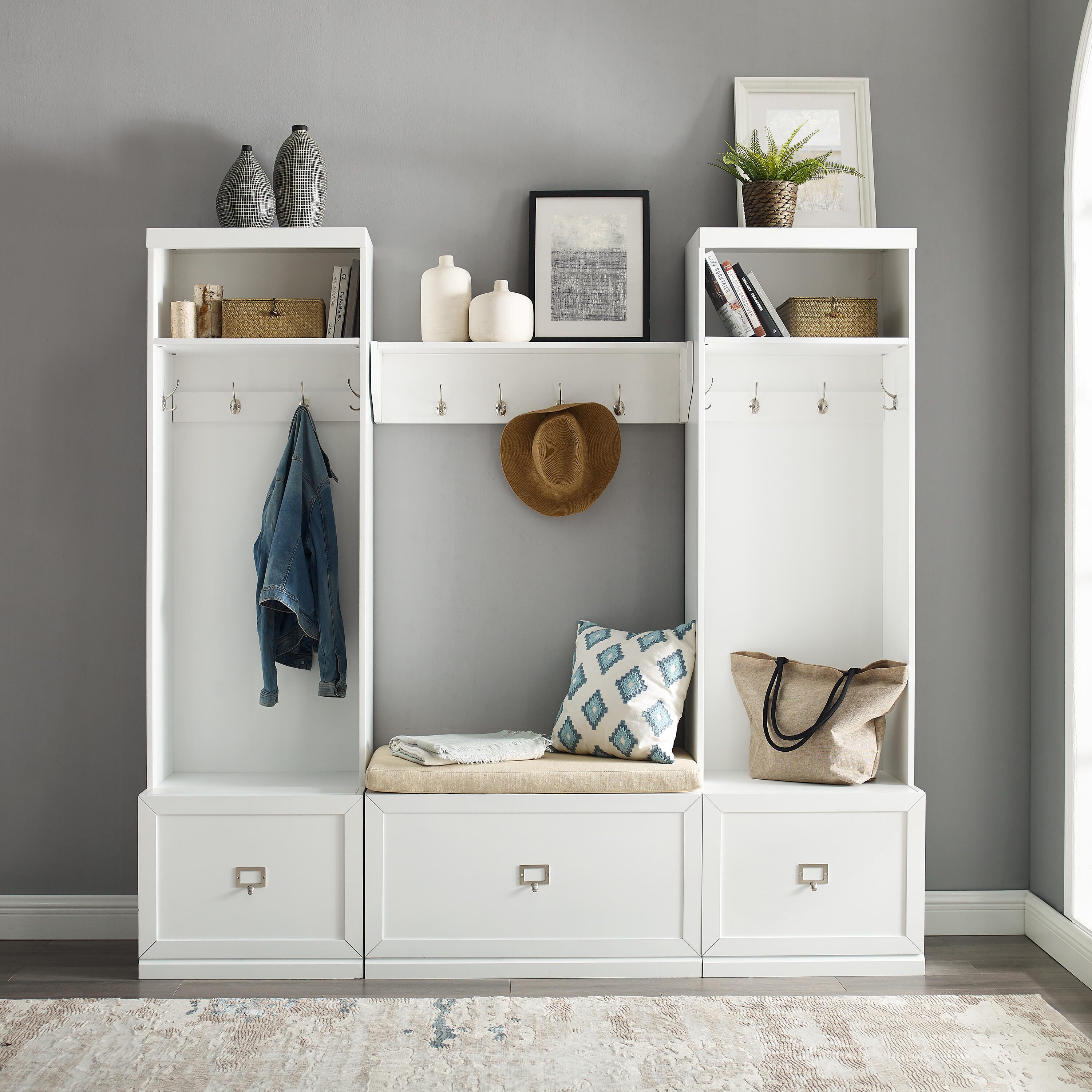 Crosley Furniture Harper 4-Piece Entryway Set, , large