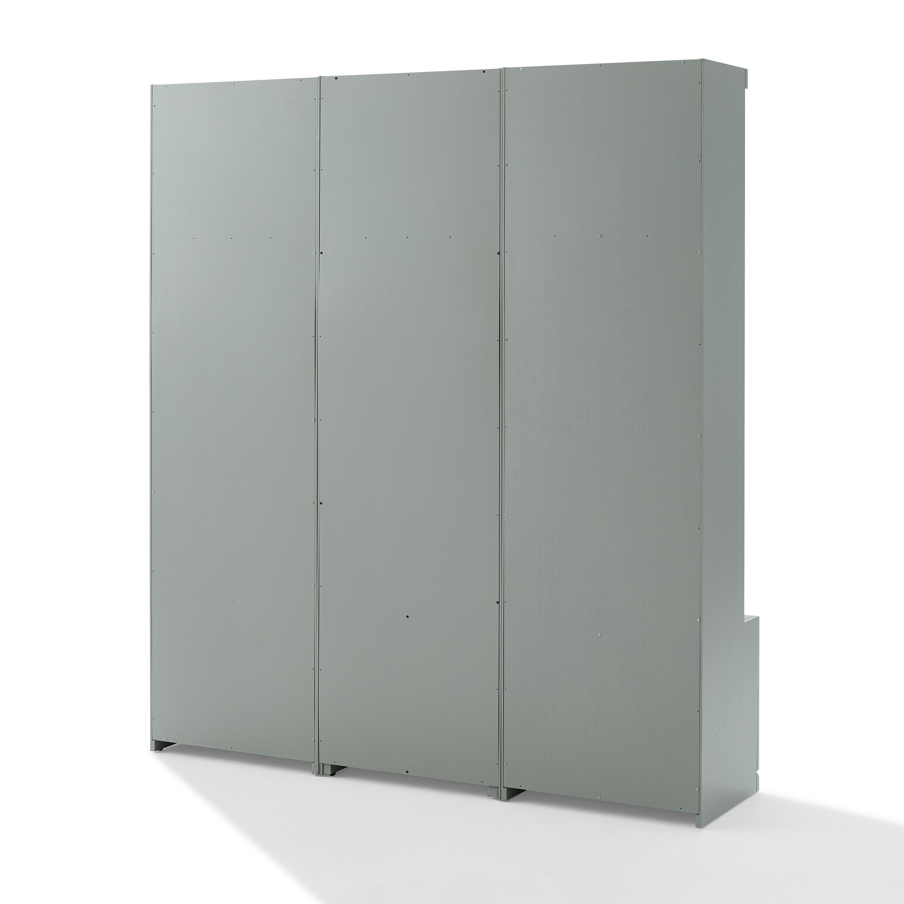Crosley Furniture Harper 3-Piece Entryway Set, Gray, large