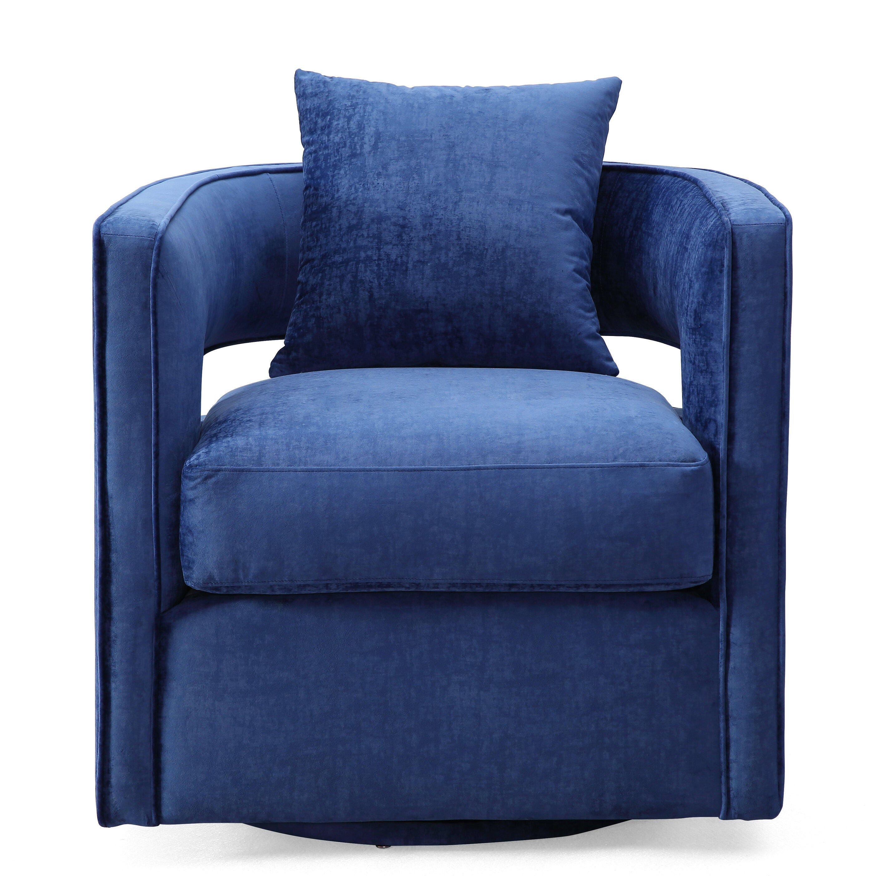 Kennedy Kennedy Navy Swivel Chair, Blue, large